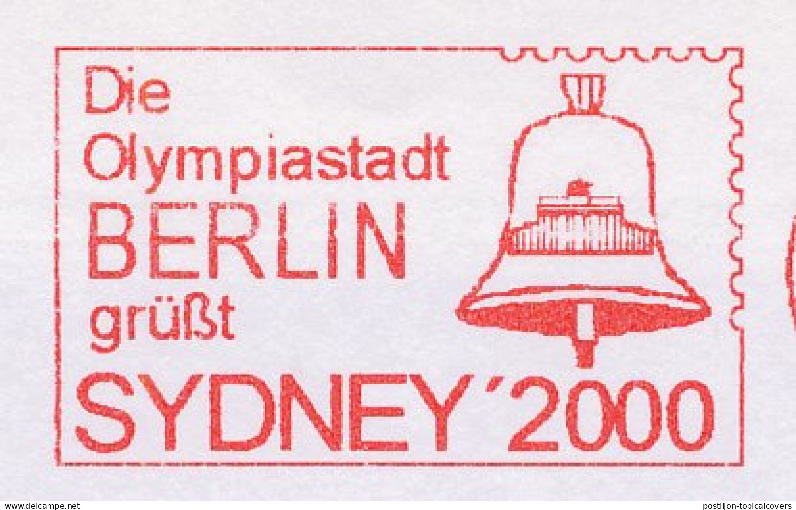 Meter Cover Germany 2000 Olympic Games Sydney 2000 - Berlin - Andere & Zonder Classificatie