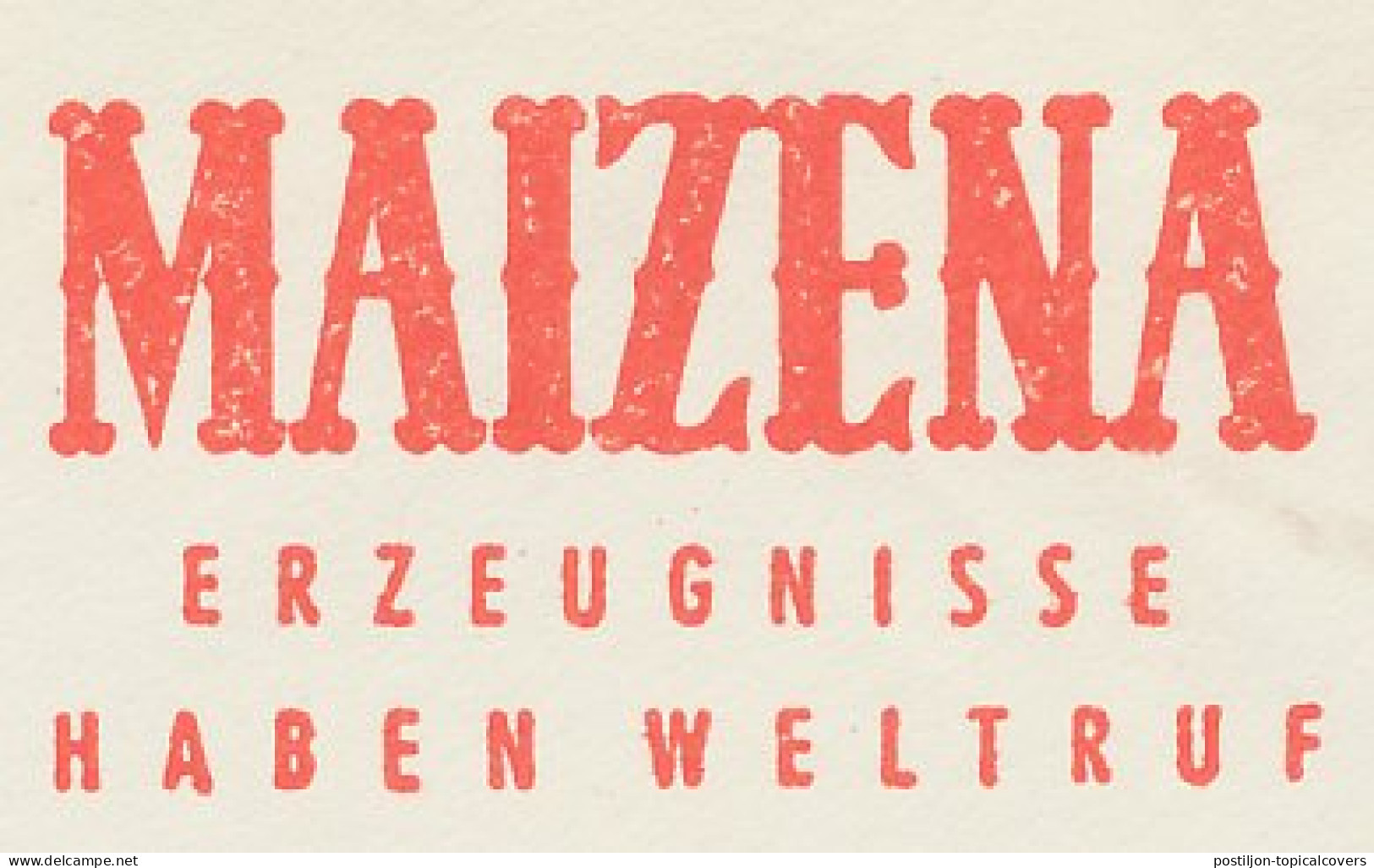 Meter Cut Germany 1954 Maizena - Corn Flour - Alimentation