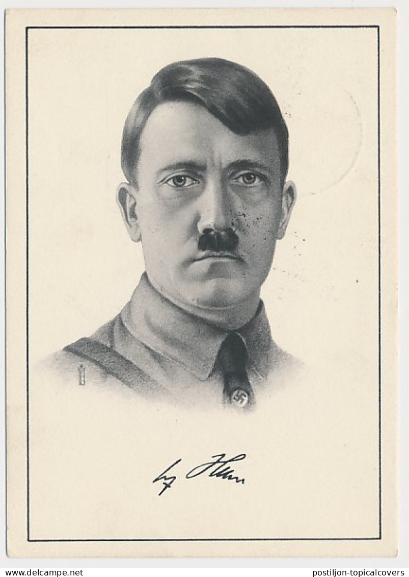 Postcard / Postmark Deutsches Reich / Germany / Austria 1939 Adolf Hitler - Seconda Guerra Mondiale