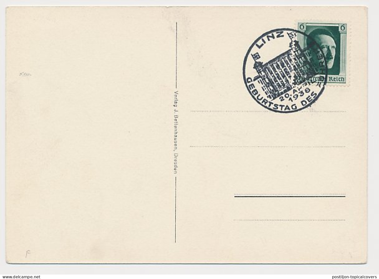 Postcard / Postmark Deutsches Reich / Germany / Austria 1939 Adolf Hitler - WW2
