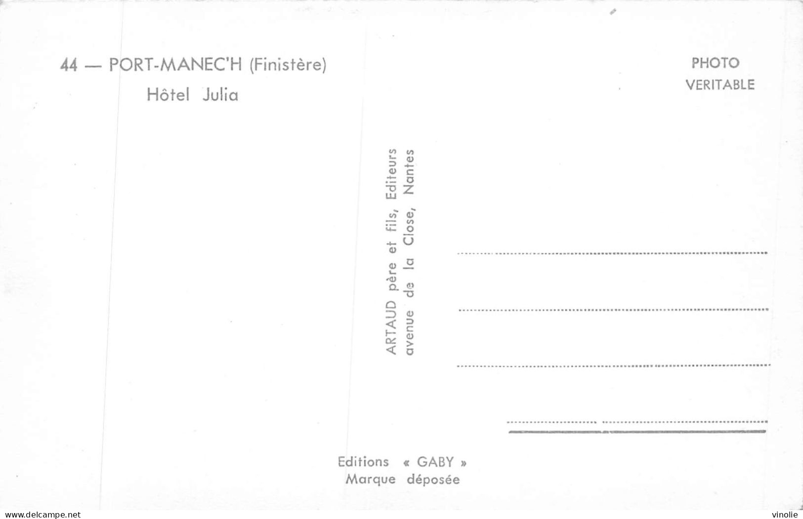 P-24-Mi-Is-1324 : PORT-MANEC'H. HOTEL JULIA - Plozevet