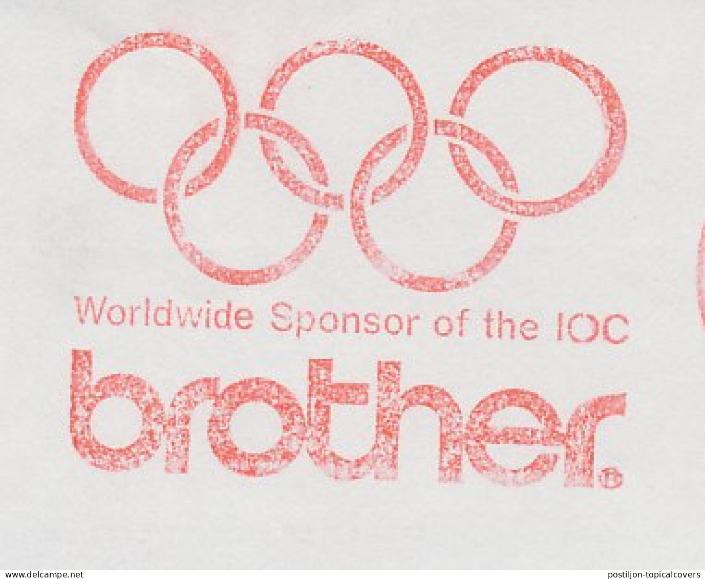 Meter Top Cut Netherlands 1988 Brother - Worldwide Sponsor Of The IOC - Int. Olympic Committee  - Sonstige & Ohne Zuordnung