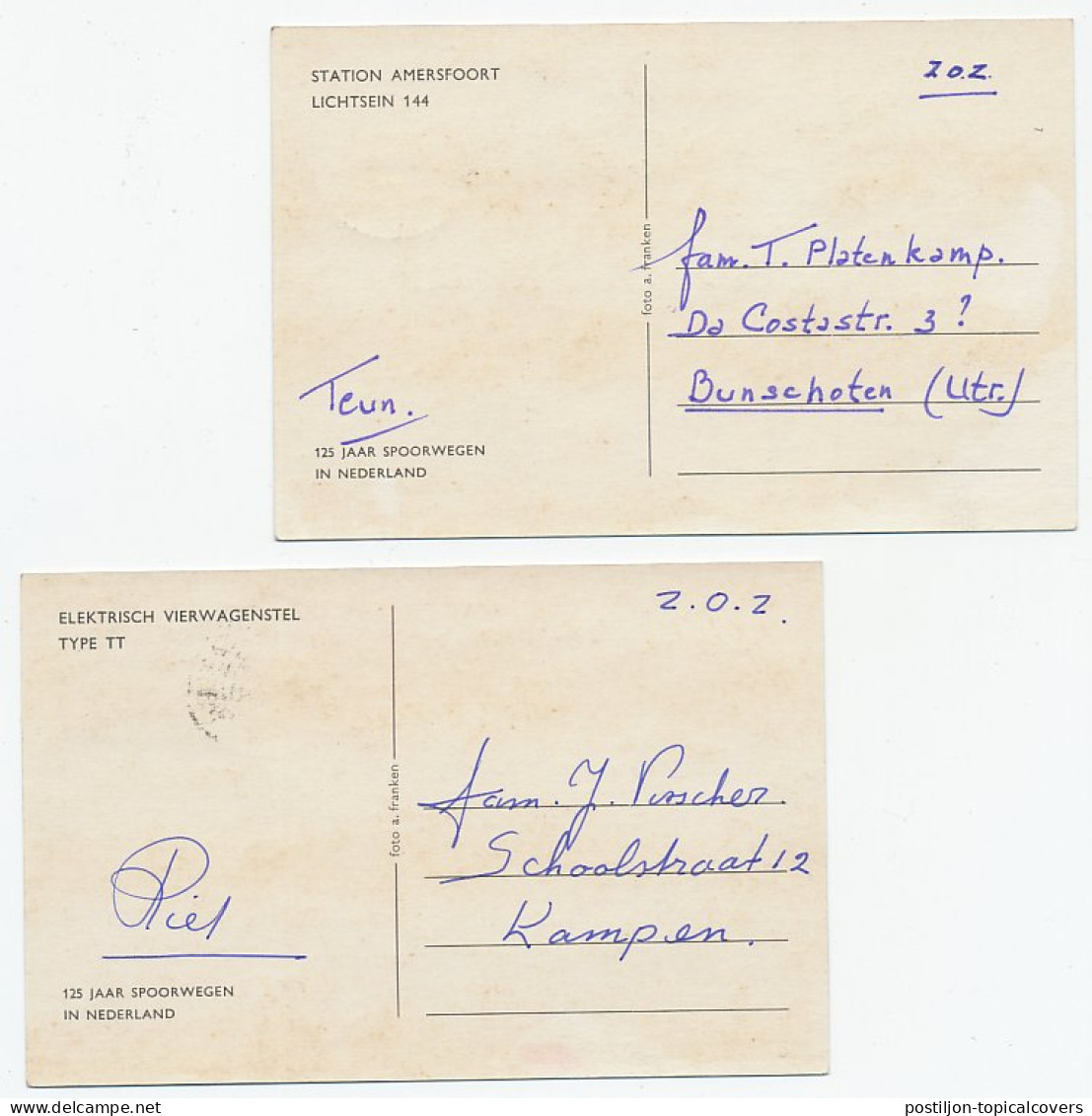 FDC / 1e Dag Maximumkaart Em. Spoorwegen 1964 - Maximumkaarten