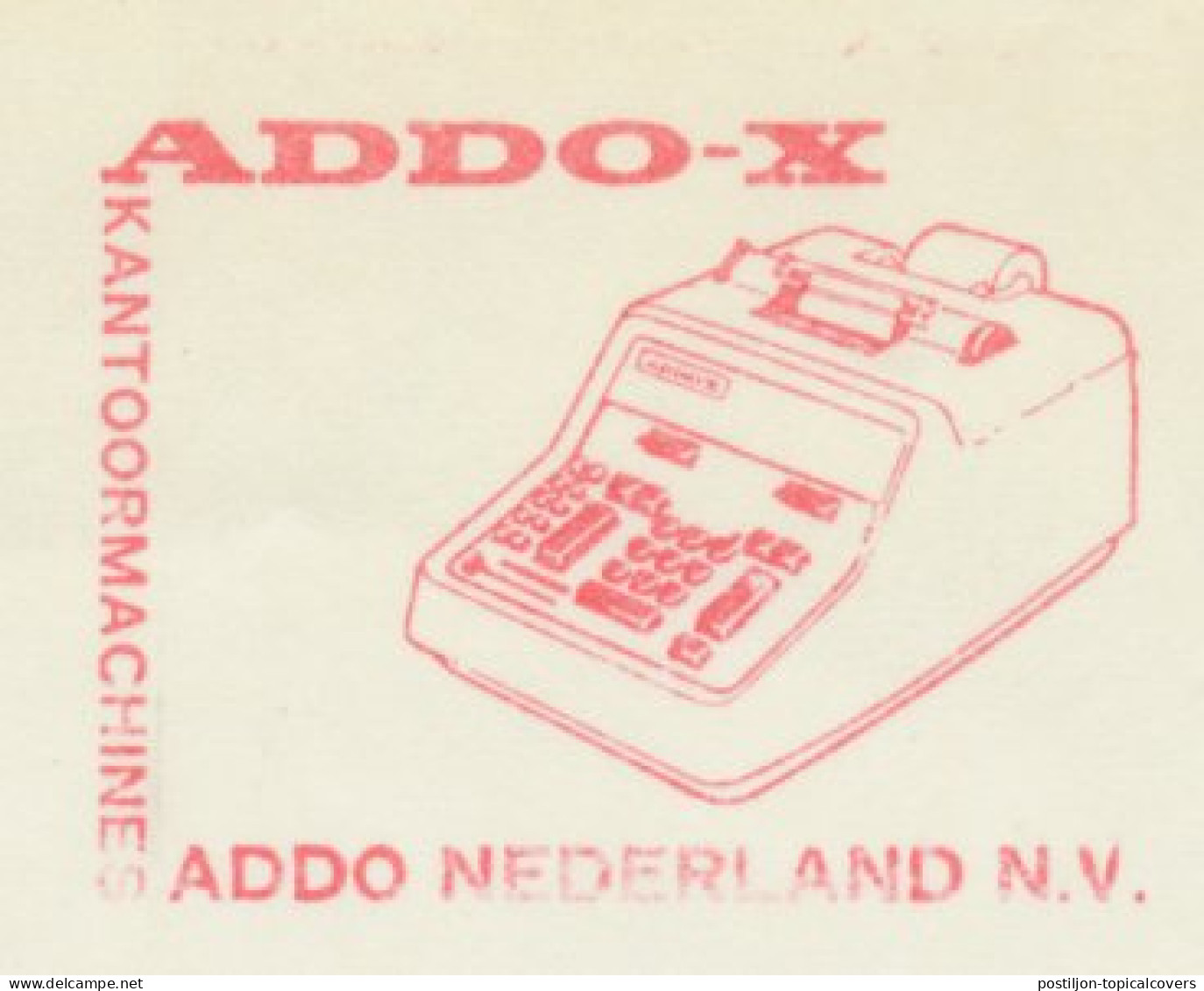 Meter Cut Netherlands 1968 Calculating Machine - ADDO X - Non Classés