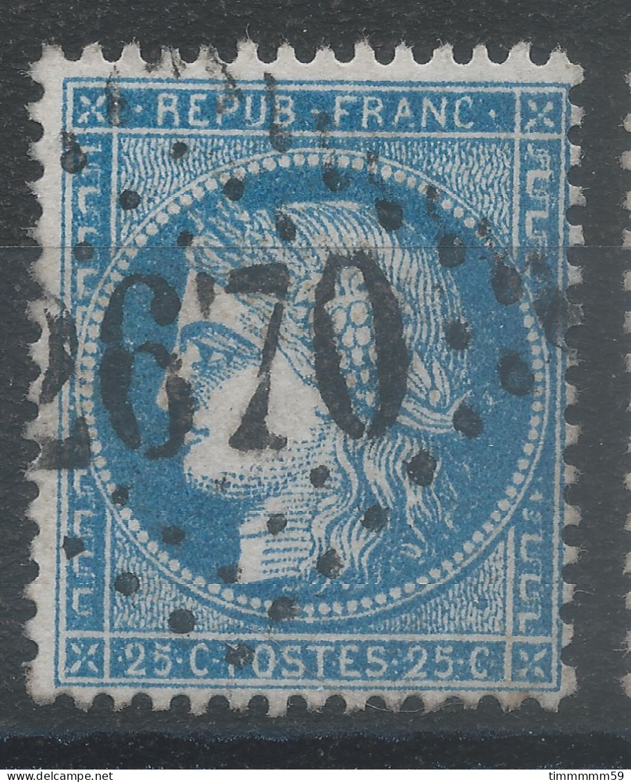 Lot N°83254   Variété/n°60, Oblitéré GC 2670 NOGENT-S-SEINE(9), Indice 3, A De FRANC - 1871-1875 Ceres