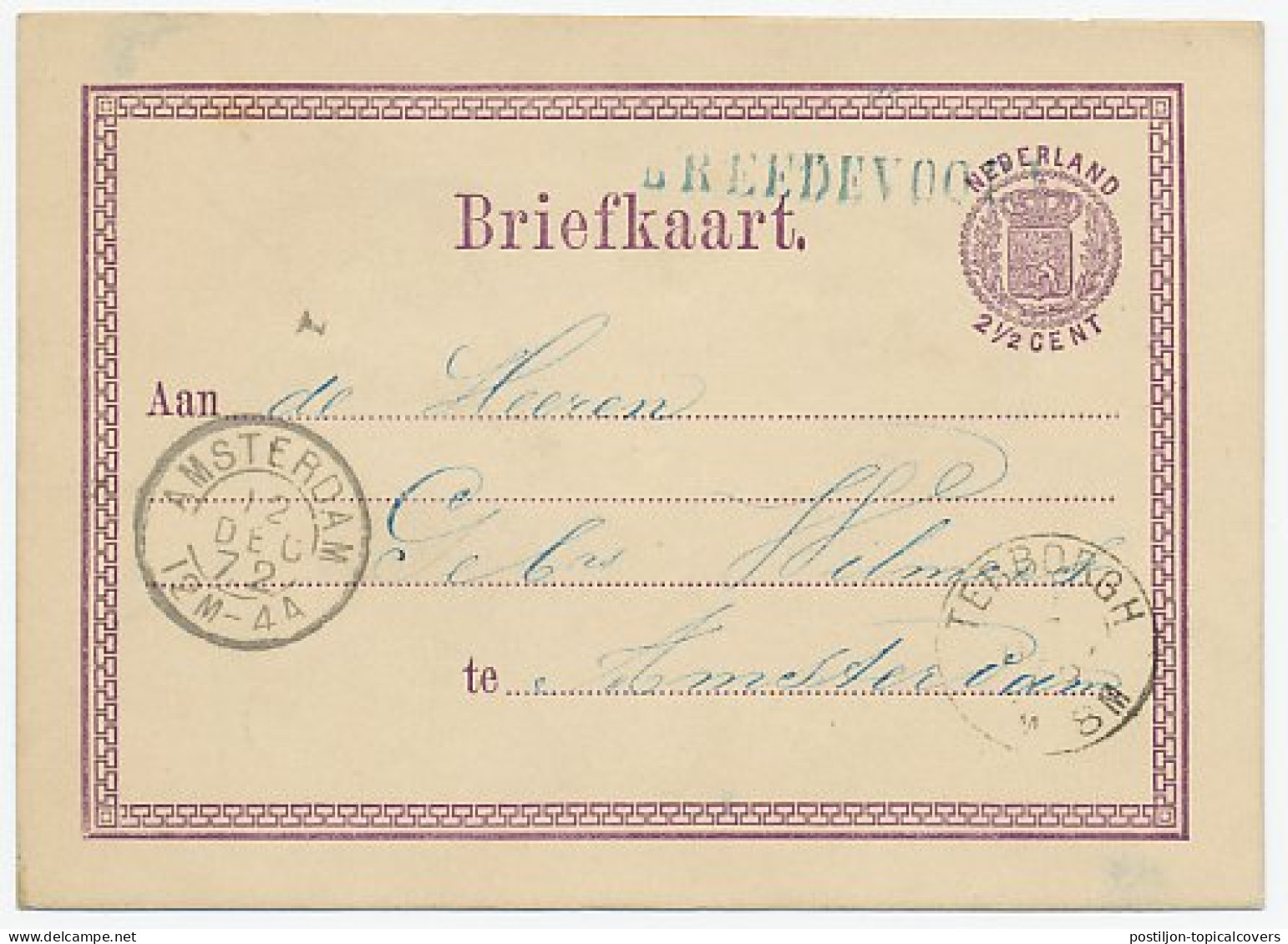 Naamstempel Breedevoort 1872 - Lettres & Documents