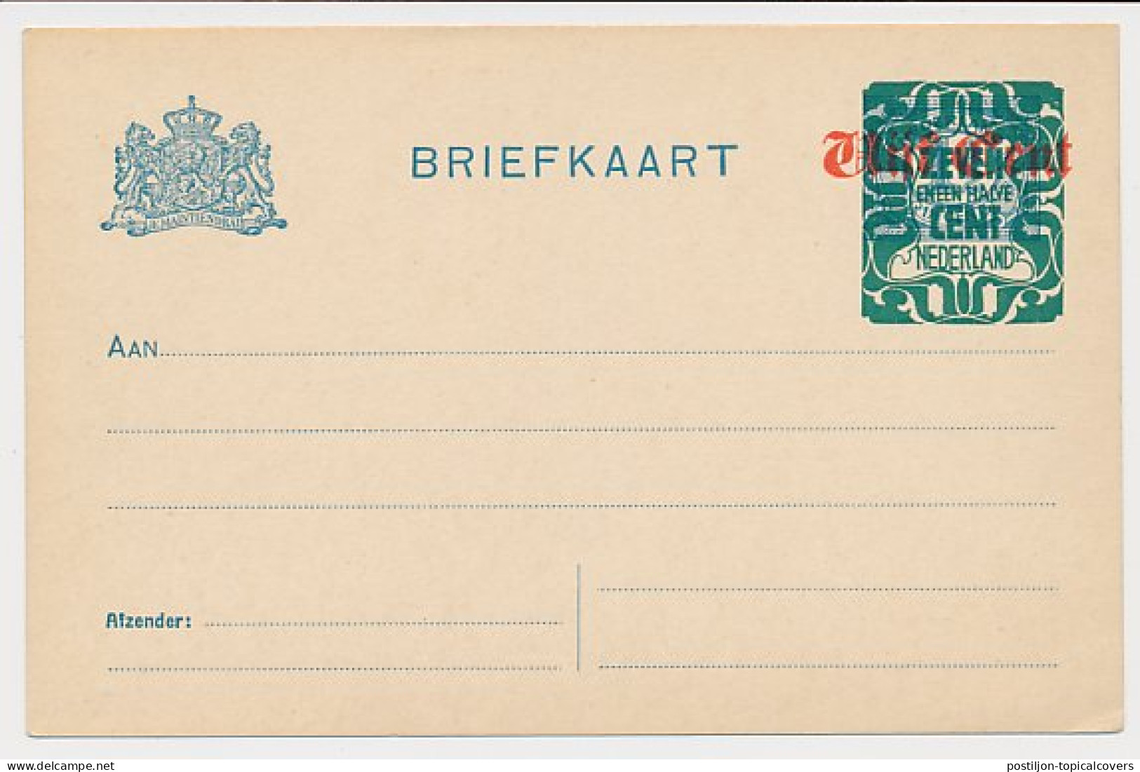 Briefkaart G. 175 II - Postal Stationery