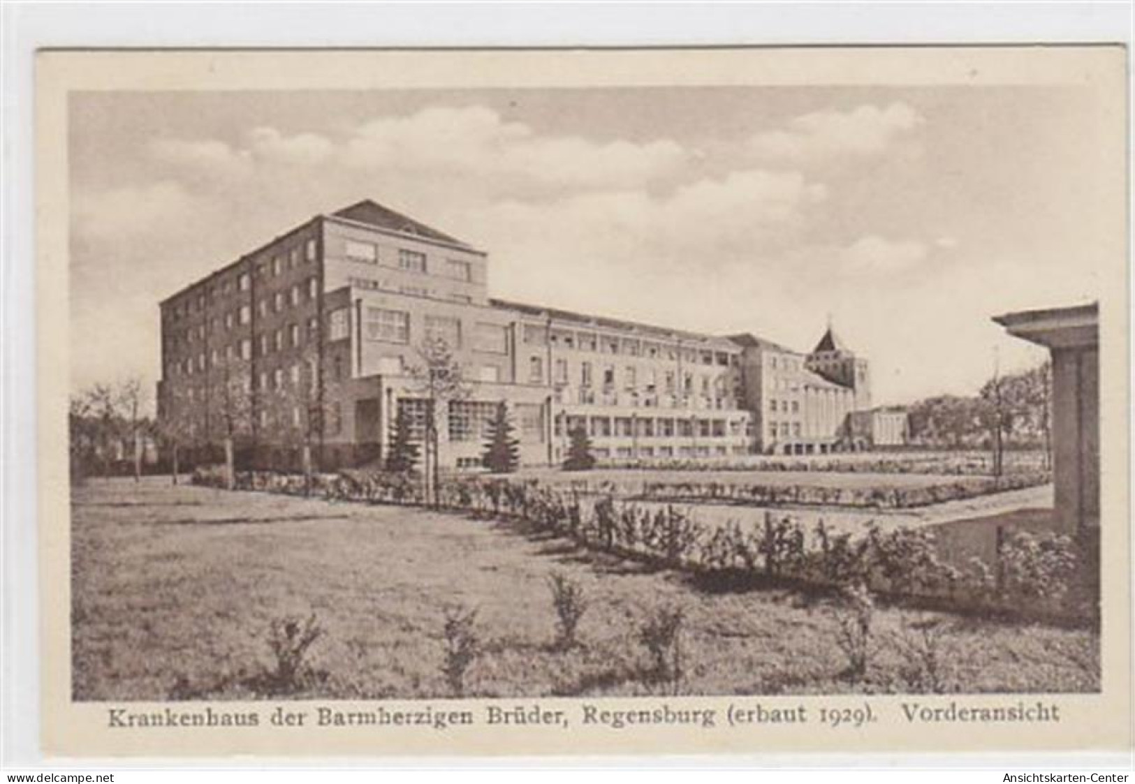 39032007 - Regensburg. Vorderseite Des Krankenhauses Der Barmherzigen Brueder. Erbaut 1929. Ungelaufen. Sehr Gute Erhal - Regensburg