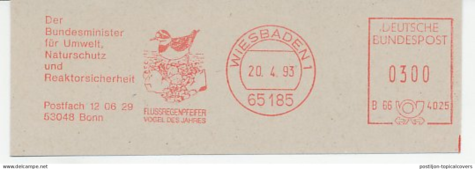 Meter Cut Germany 1993 Bird - River Plover - Other & Unclassified