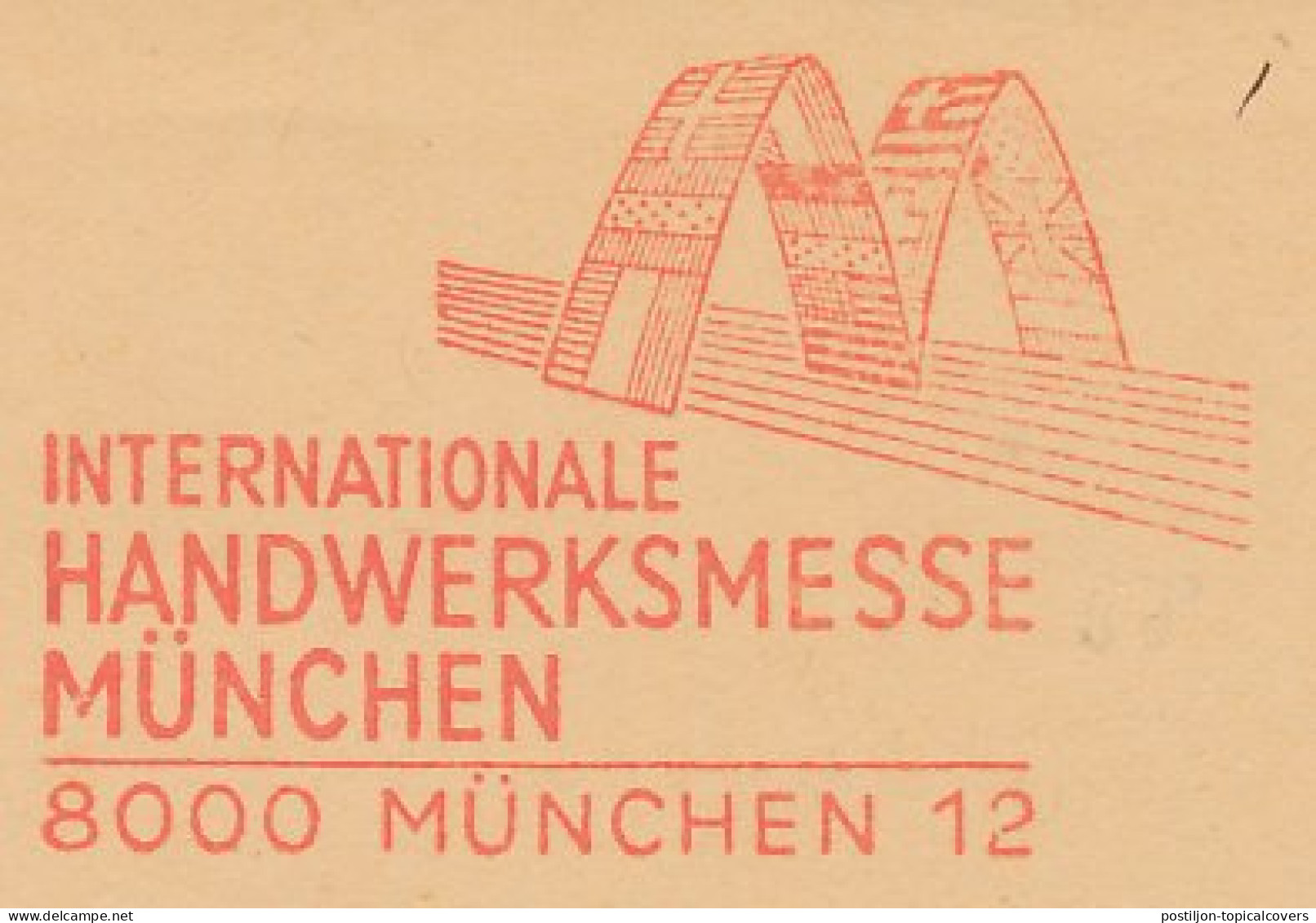 Meter Cut Germany 1963 Crafts Fair - Fags - Autres & Non Classés