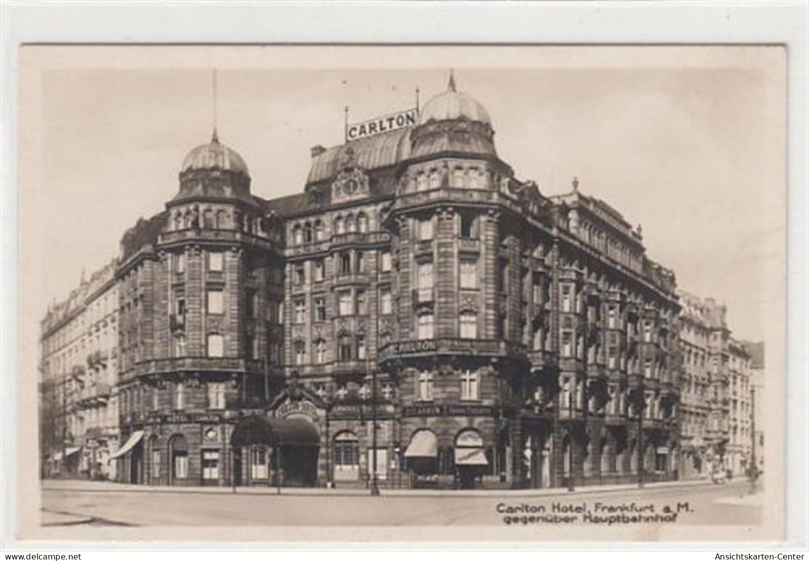 39088507 - Frankfurt Am Main. Carlton Hotel Gegenueber Vom Hauptbahnhof Ungelaufen  Gute Erhaltung. - Frankfurt A. Main