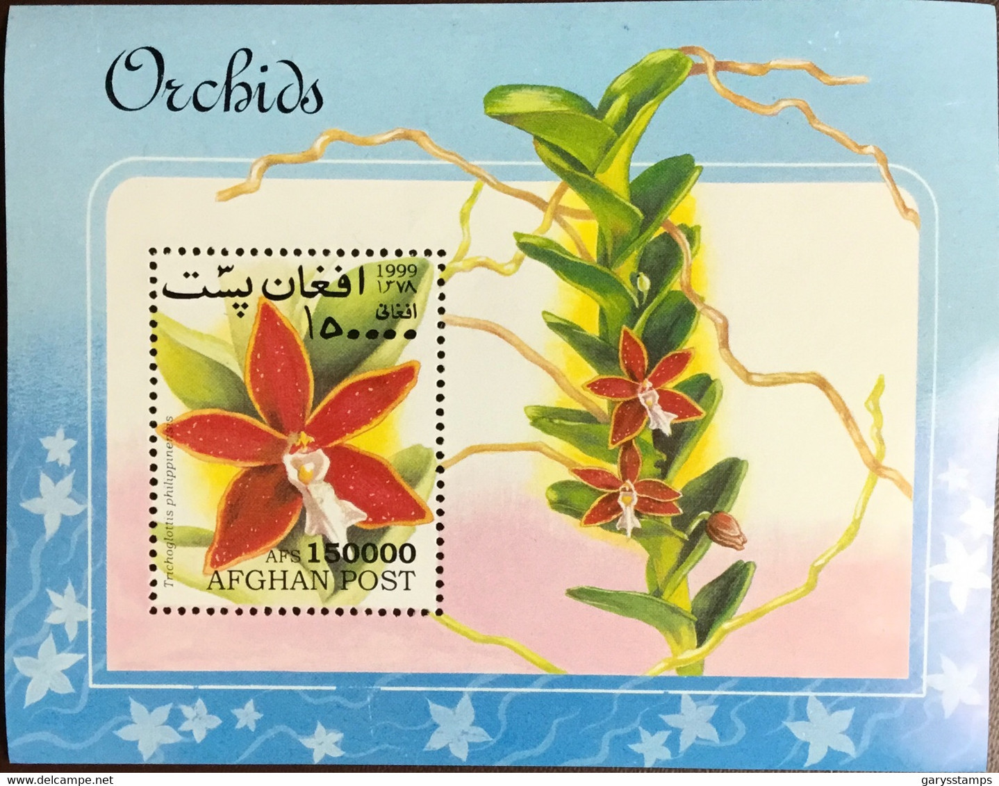 Afghanistan 1999 Orchids Minisheet MNH - Orchidee