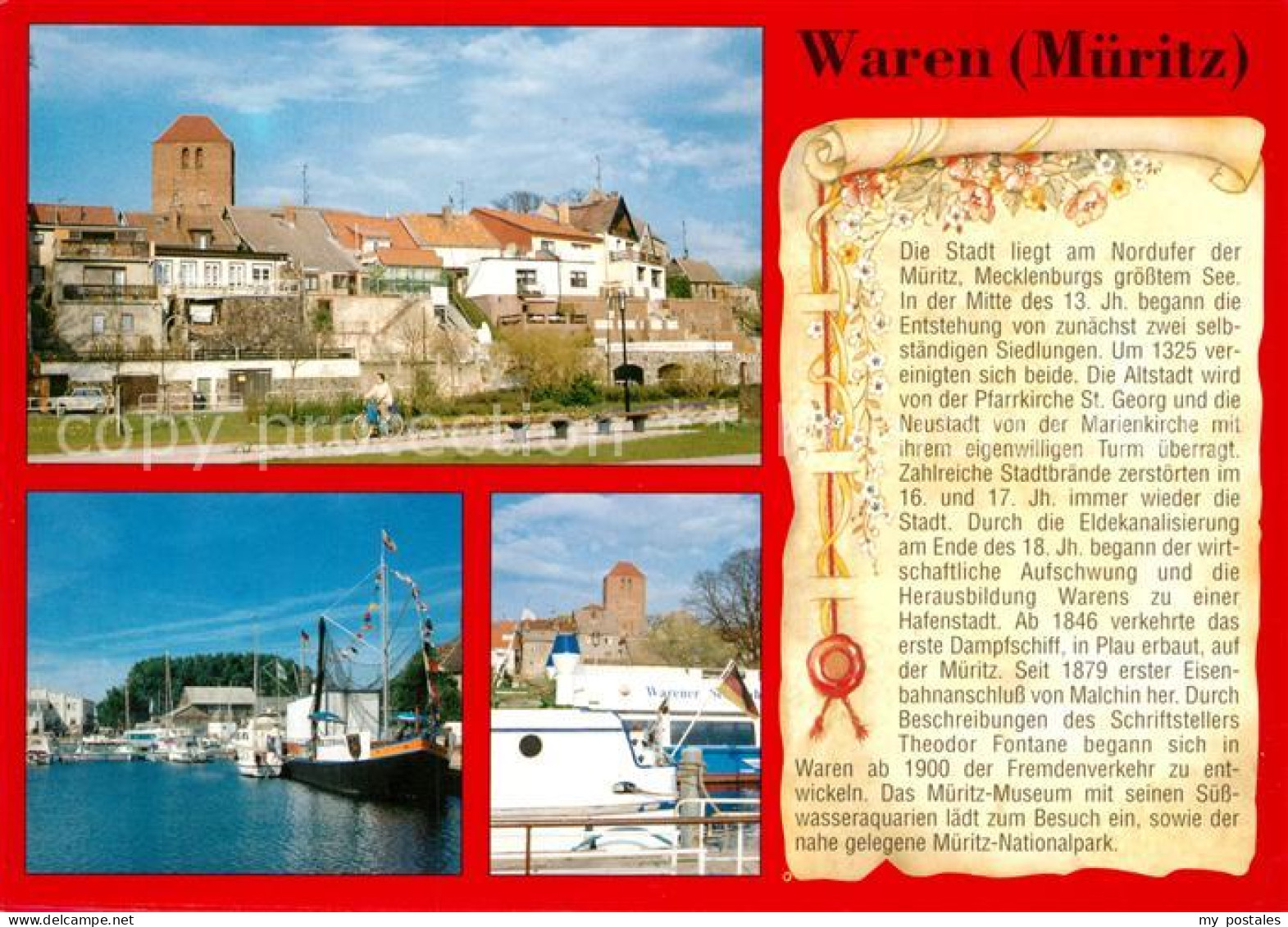 73217846 Waren Mueritz Hafen Stadtansicht Chronik Waren Mueritz - Waren (Mueritz)