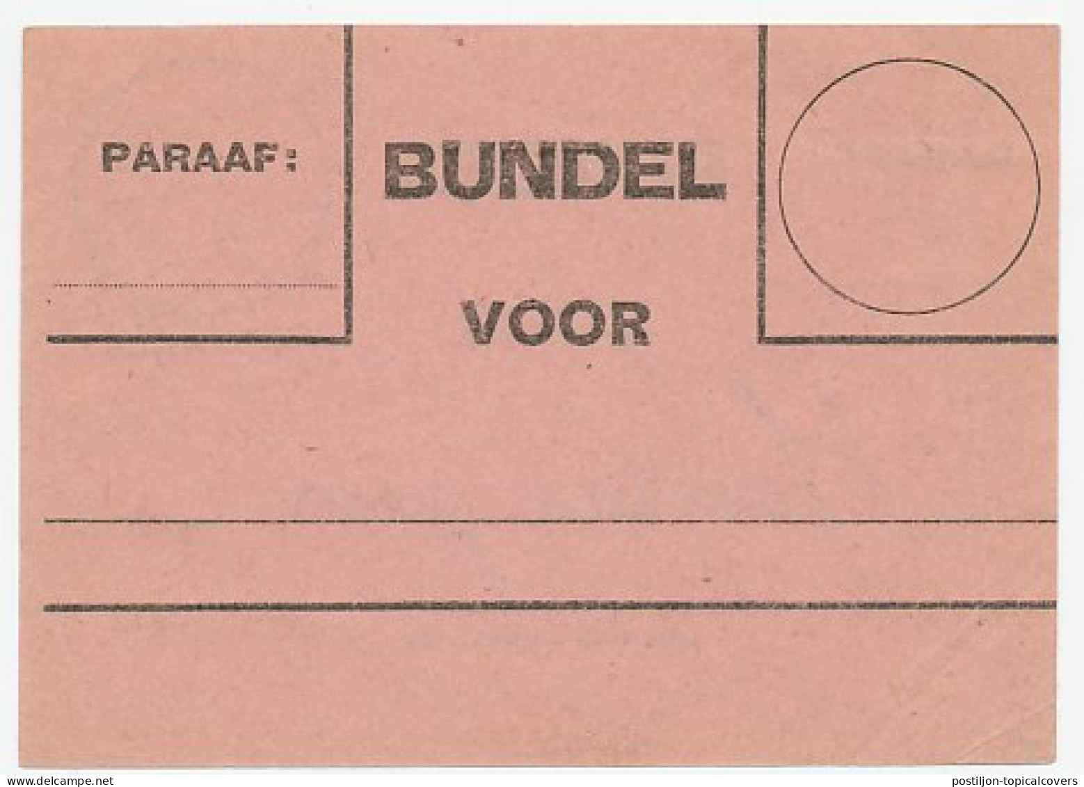 Treinblokstempel : Arnhem - Amsterdam 1946 - Ohne Zuordnung