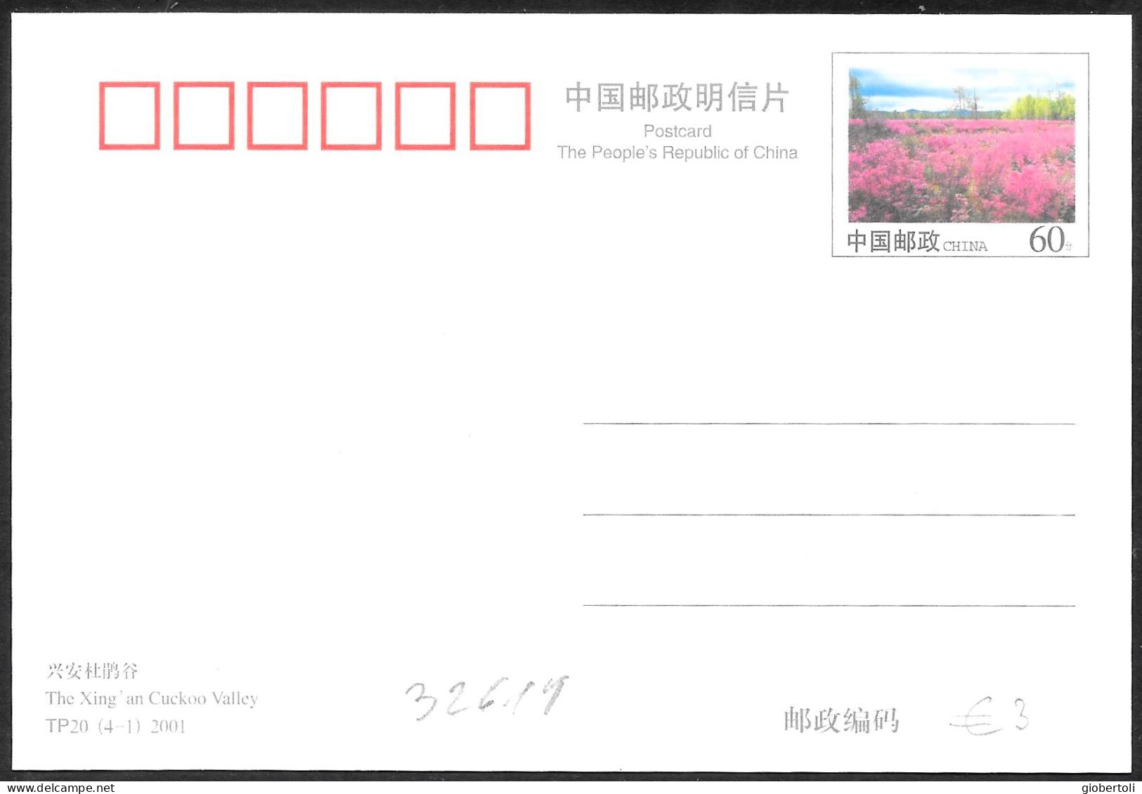 Cina/China/Chine: Intero, Stationery, Entier, Fiori Di Campo, Wildflowers, Fleurs Sauvages - Autres & Non Classés