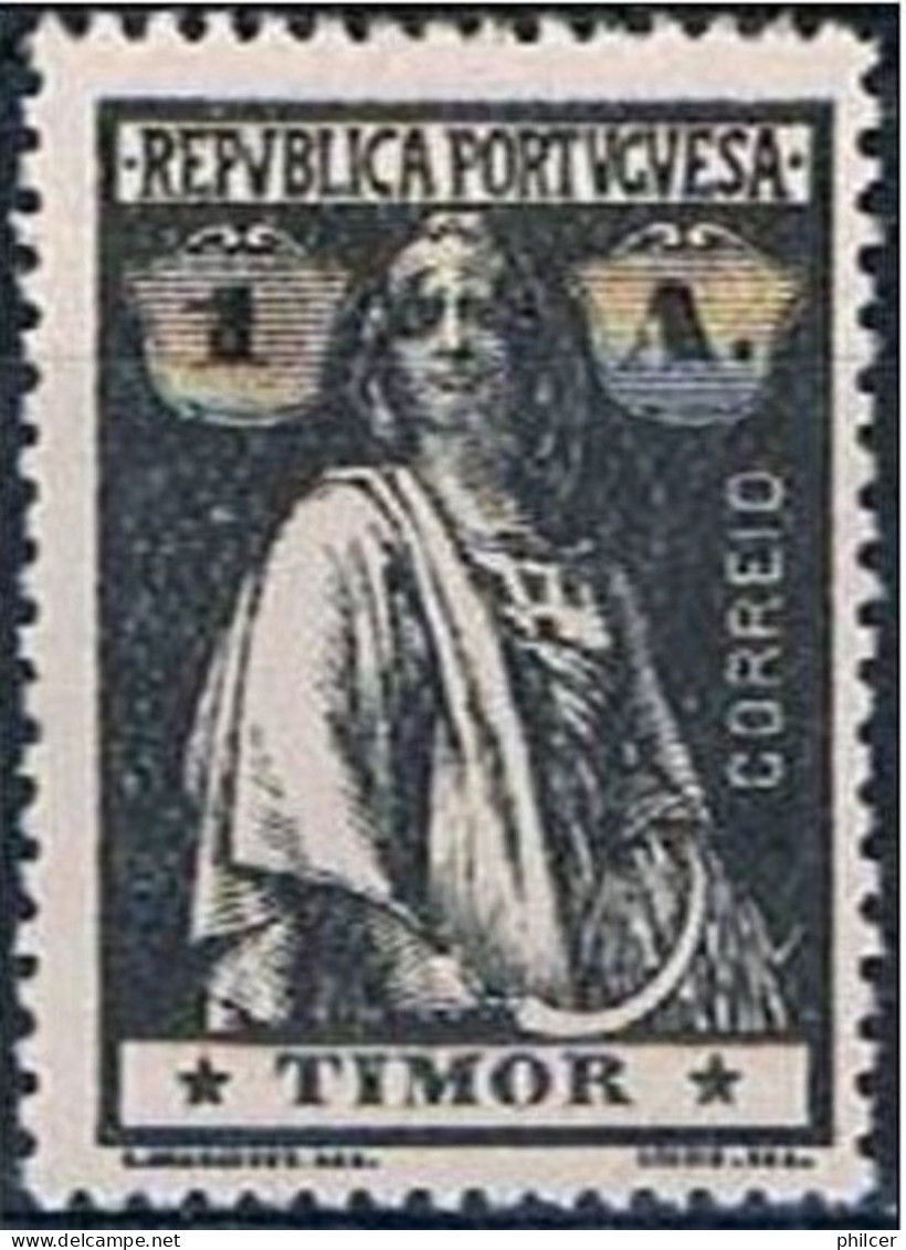 Timor, 1914, # 163, Papel Pontinhado, MH - Timor