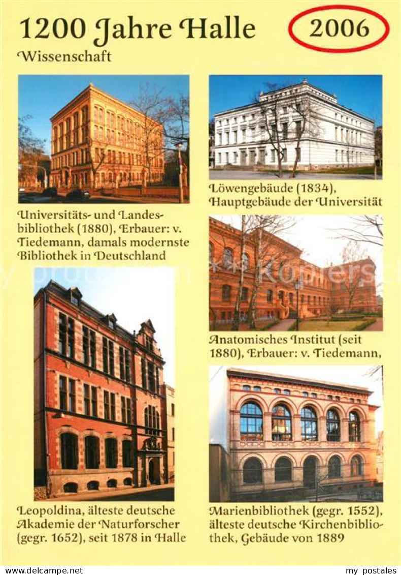 73217259 Halle Saale Bibliothek Loewengebaeude Anatomisches Institut Leopoldina  - Halle (Saale)