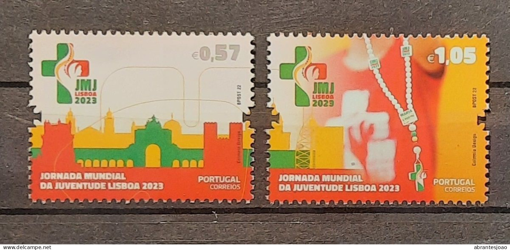 2022 - Portugal - MNH - Youth World Journey In Lisbon - 1st Group - 2 Stamps + Block Of 1 Stamp - Neufs