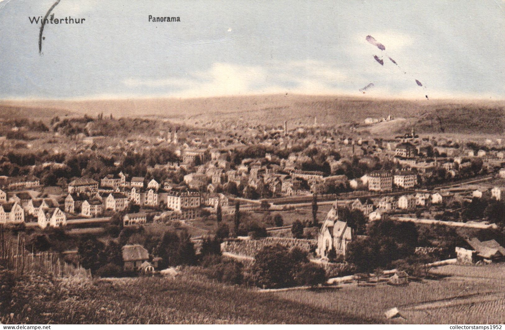 WINTERTHUR, ZURICH, ARCHITECTURE, PANORAMA, SWITZERLAND, POSTCARD - Winterthur