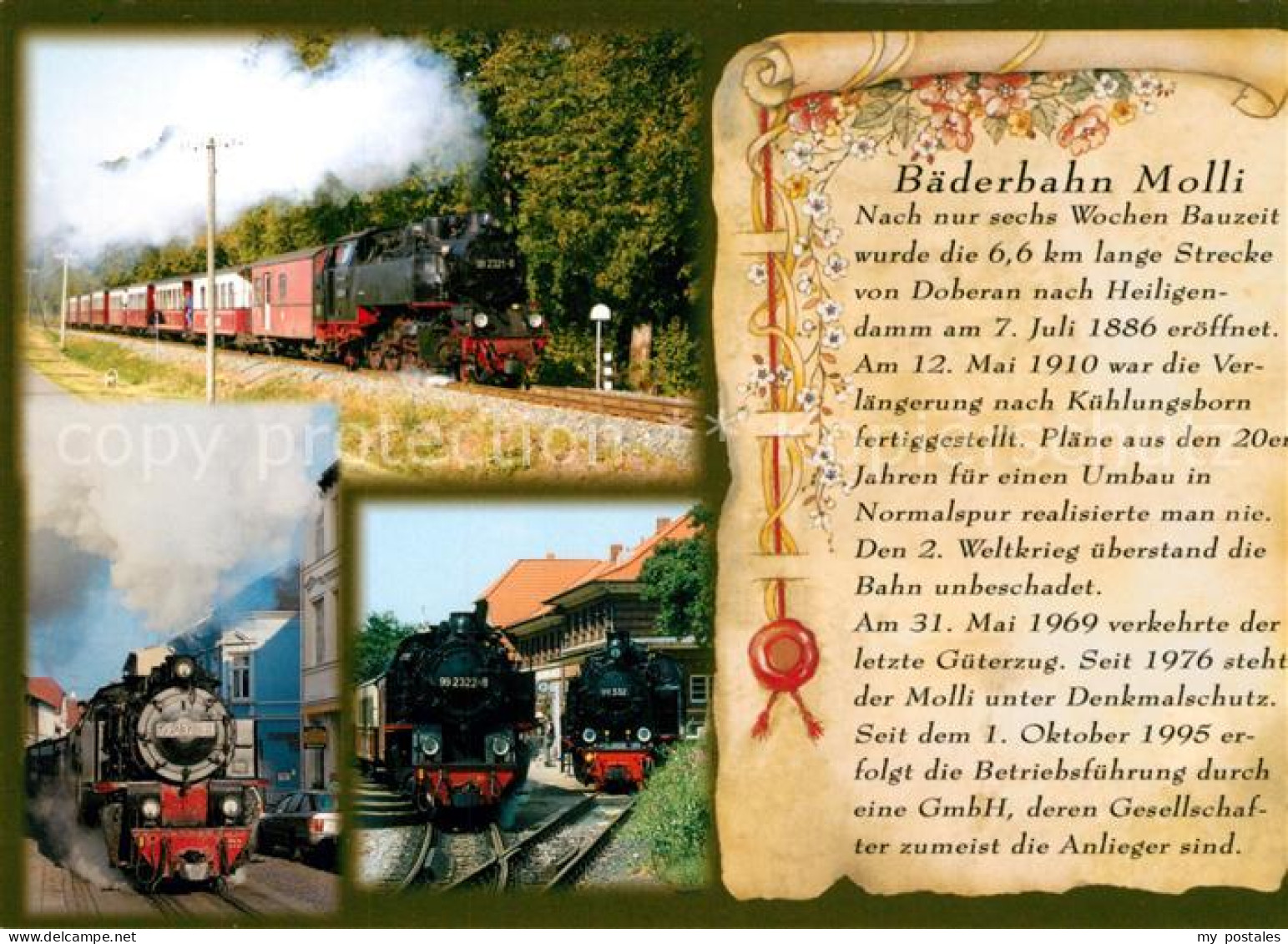 73217194 Bad Doberan Baederbahn Molli Dampflokomotive Bad Doberan - Heiligendamm