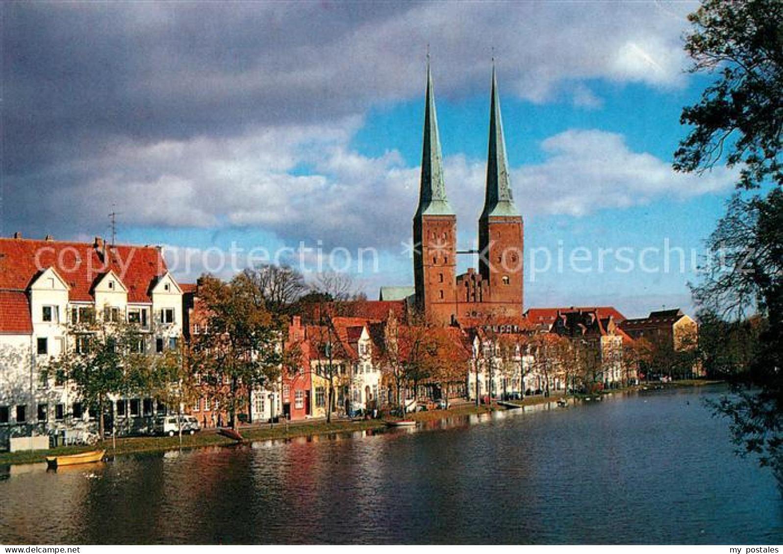 73217183 Luebeck Obertrave Mit Blick Auf Den Dom Hansestadt Luebeck - Lübeck