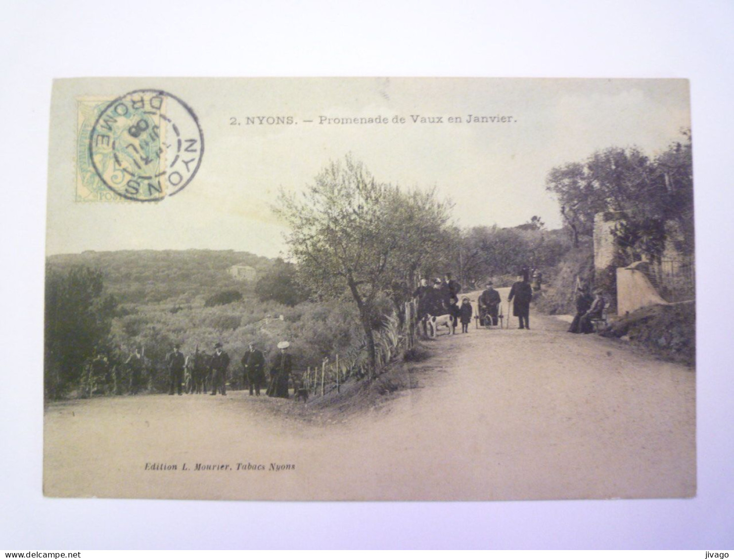 2024 - 1776  NYONS  (Drôme)  :  Promenade De Vaux En Janvier   1906   XXX - Nyons