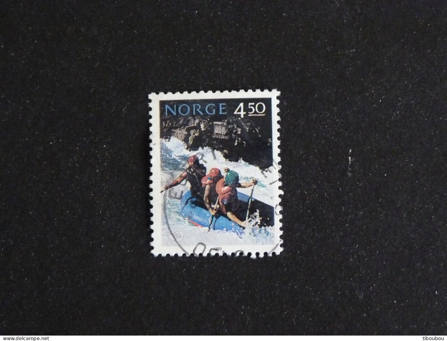 NORVEGE NORWAY NORGE NOREG YT 1081 OBLITERE - NORDEM TOURISME RAFTING SUR LA SJOA - Used Stamps