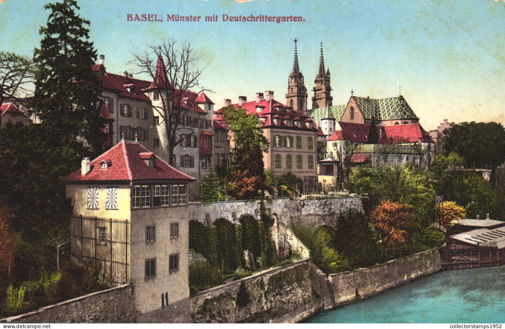 BASEL, CATHEDRAL, ARCHITECTURE, SWITZERLAND, POSTCARD - Bazel