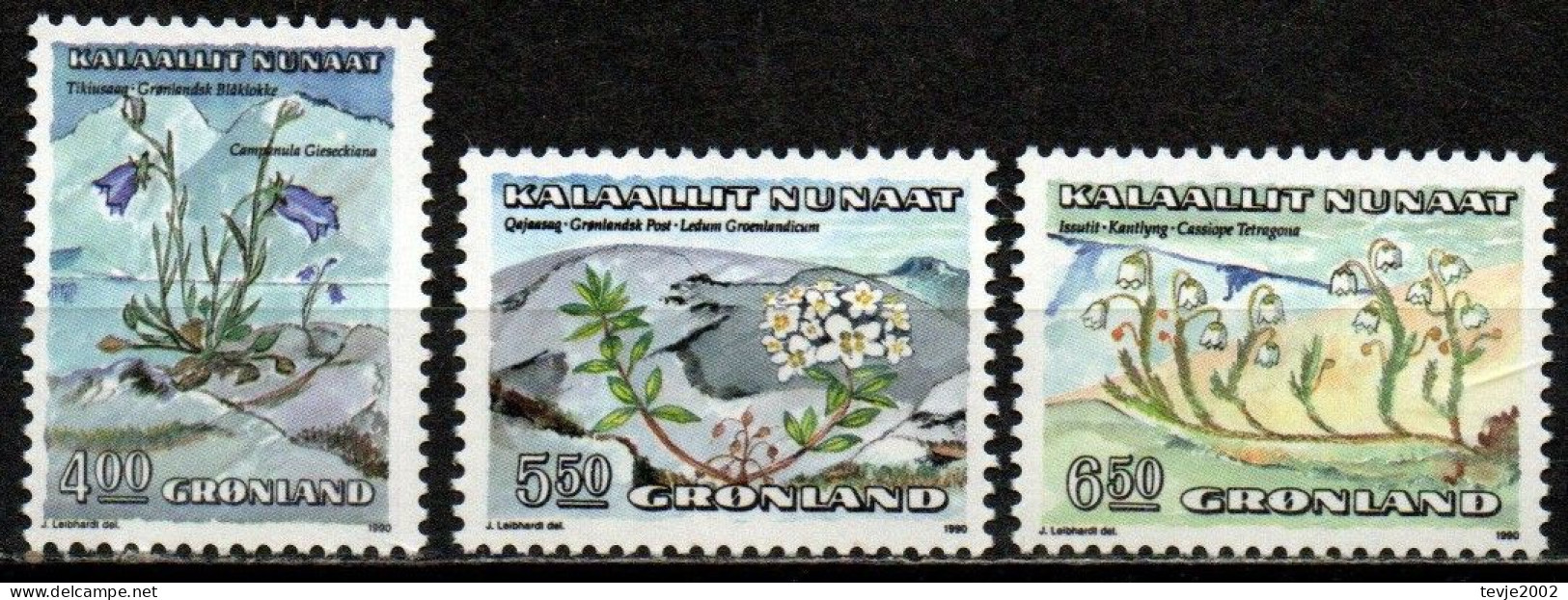 Grönland 1990 - Mi.Nr. 205 - 207 - Postfrisch MNH - Blumen Flowers - Autres & Non Classés