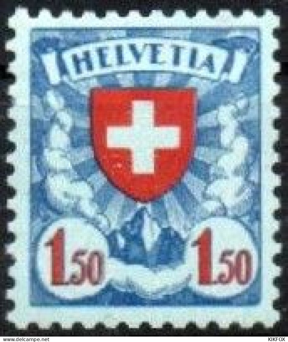 SUISSE ,SCHWEIZ, 1924,  Zu 165,  Mi 196 Z, YV 210, WAPPENZEICHNUNG, BLASON, Trace De Charnière Minimale - Ungebraucht