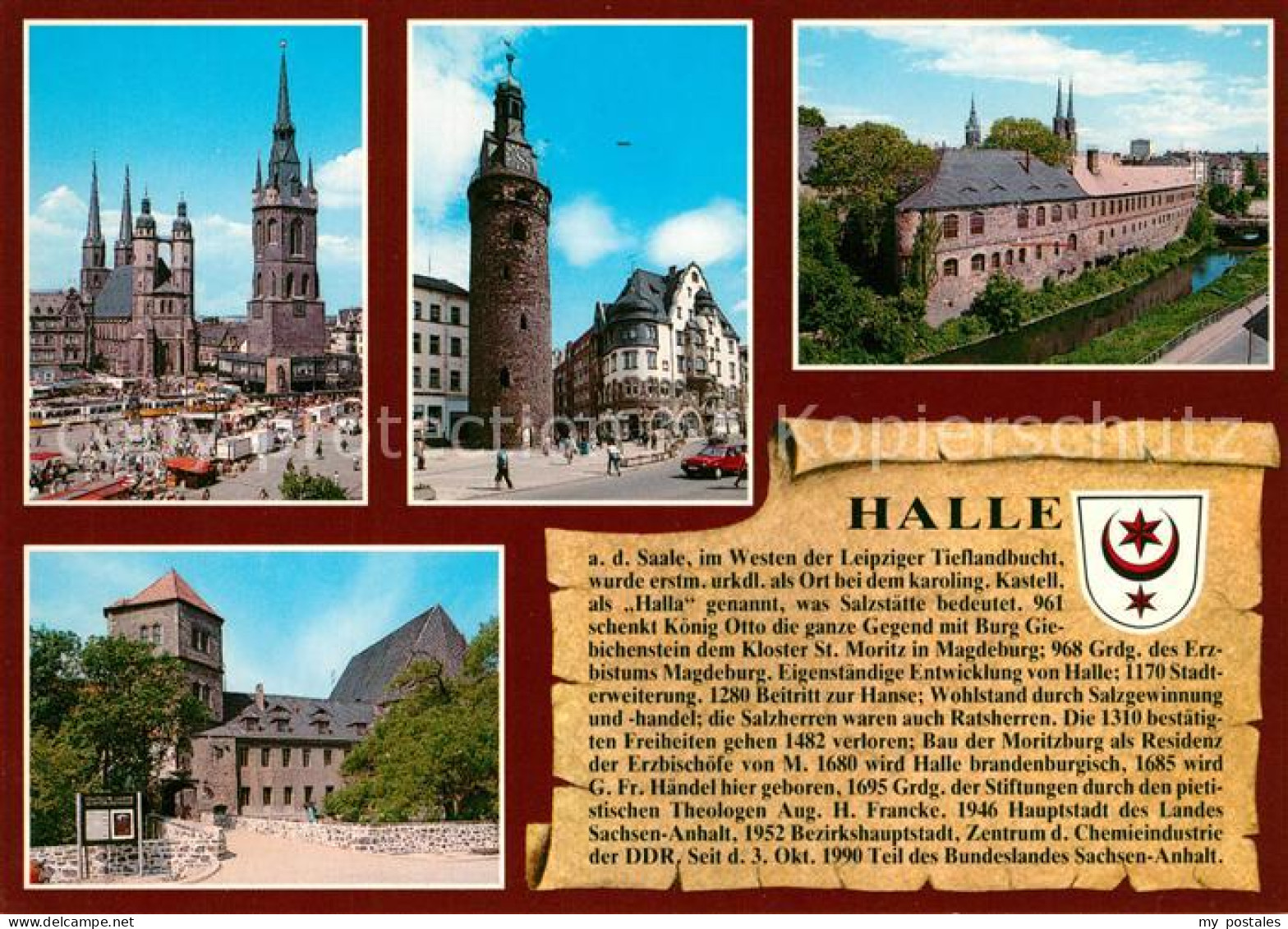 73216782 Halle Saale Marktplatz Kirche Roter Turm Leipziger Turm Residenz Moritz - Halle (Saale)