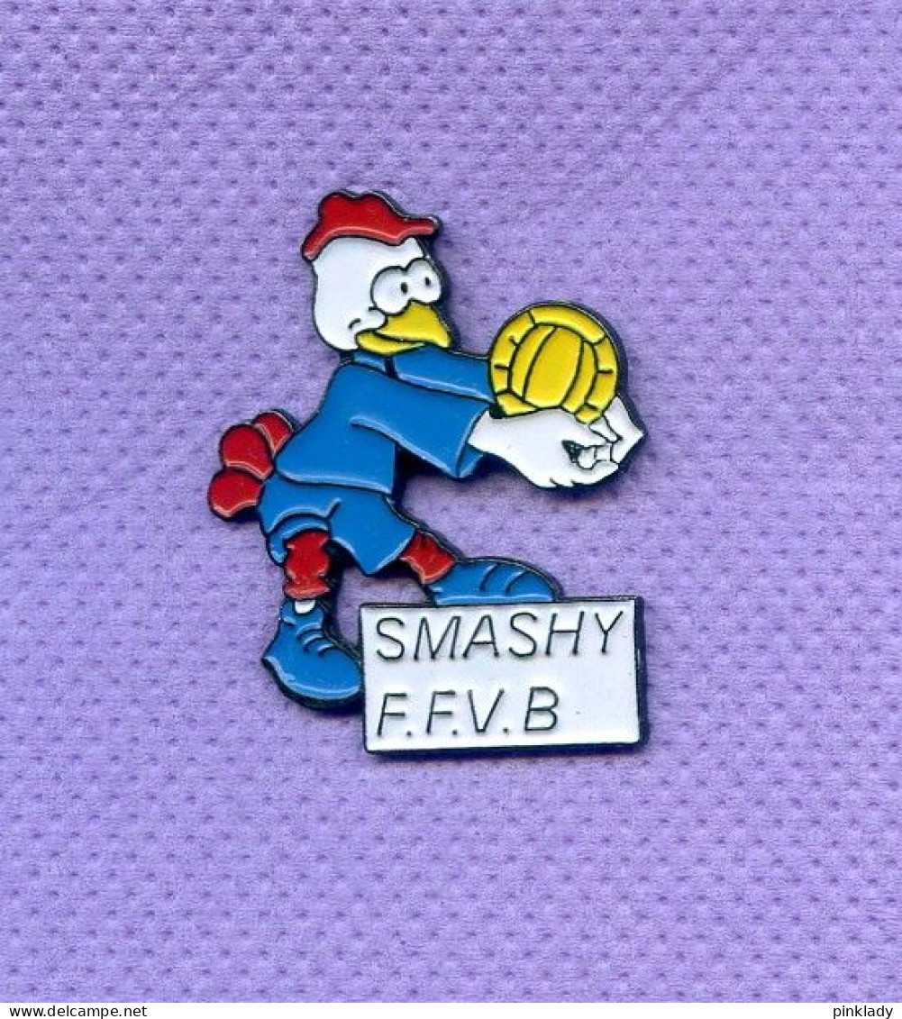 Rare Pins Federation Francaise Volley Ball Coq Ffvb Bbr H273 - Volleyball