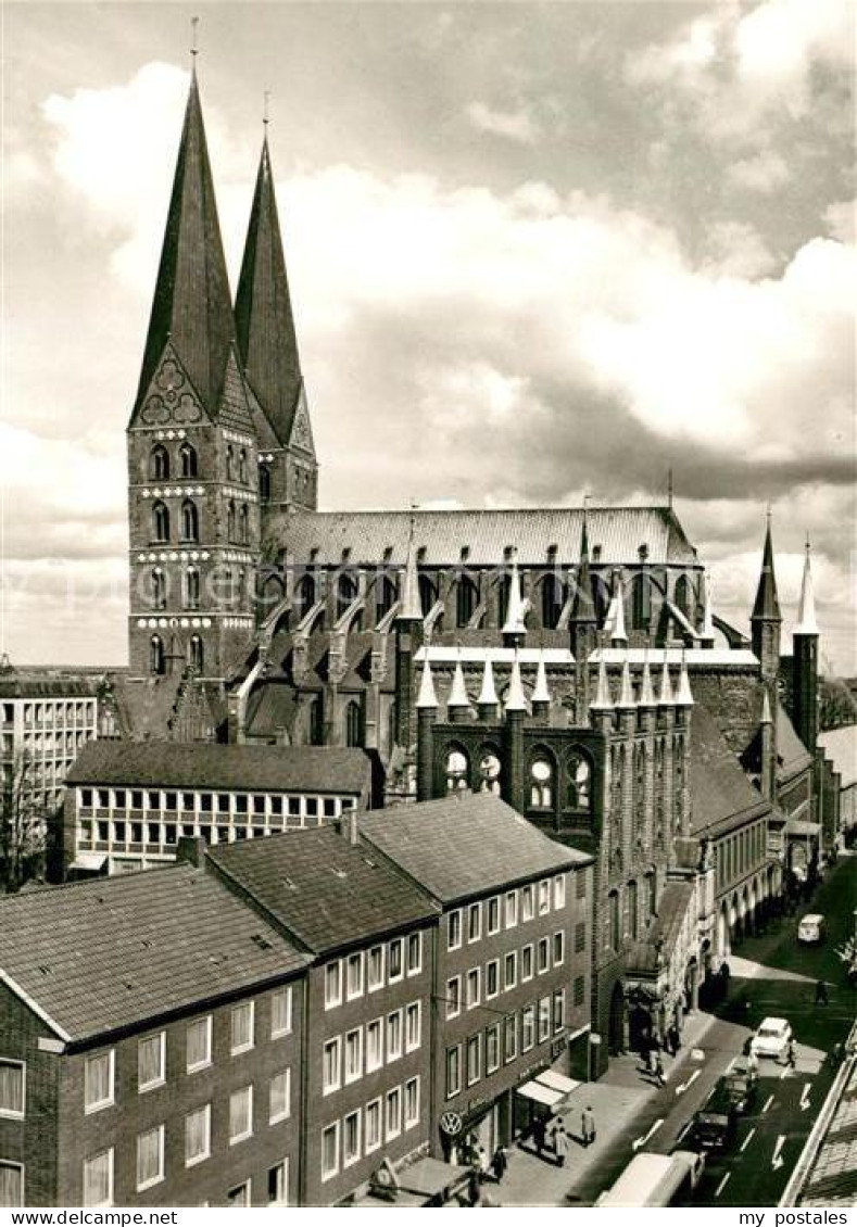 73216716 Luebeck Marienkirche Und Rathaus Von Sueden Luebeck - Luebeck