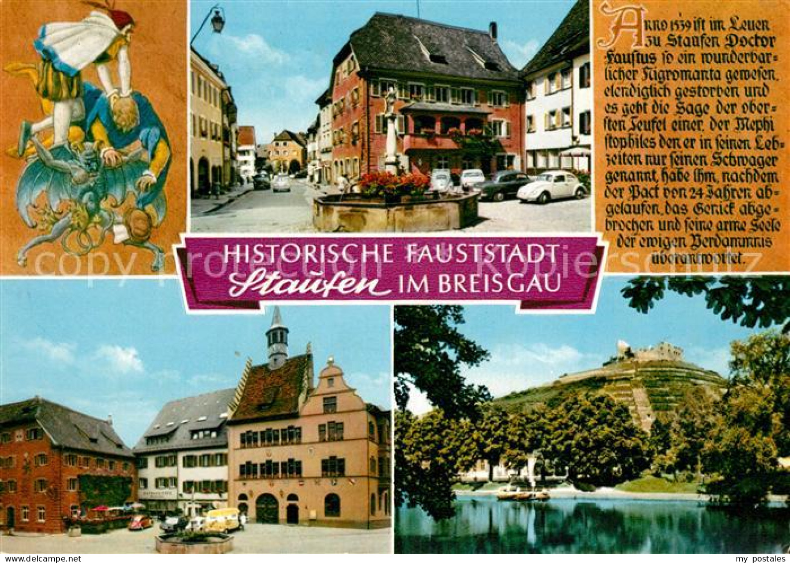 73216695 Staufen Breisgau Brunnen Rathaus Burg Chronik Staufen Breisgau - Altri & Non Classificati