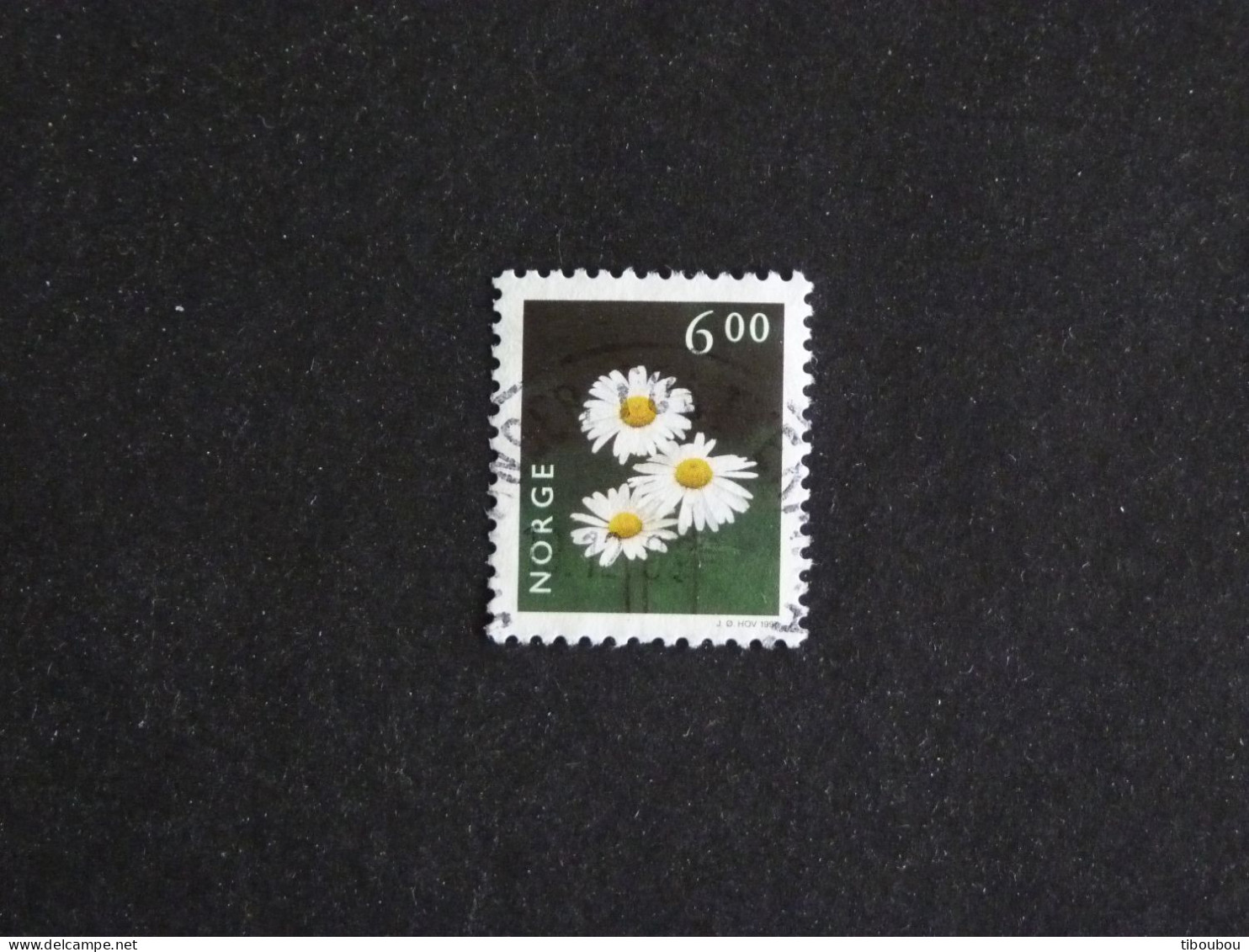 NORVEGE NORWAY NORGE NOREG YT 1191 OBLITERE - PAQUERETTE FLORE FLEUR FLOWER BLUME - Used Stamps