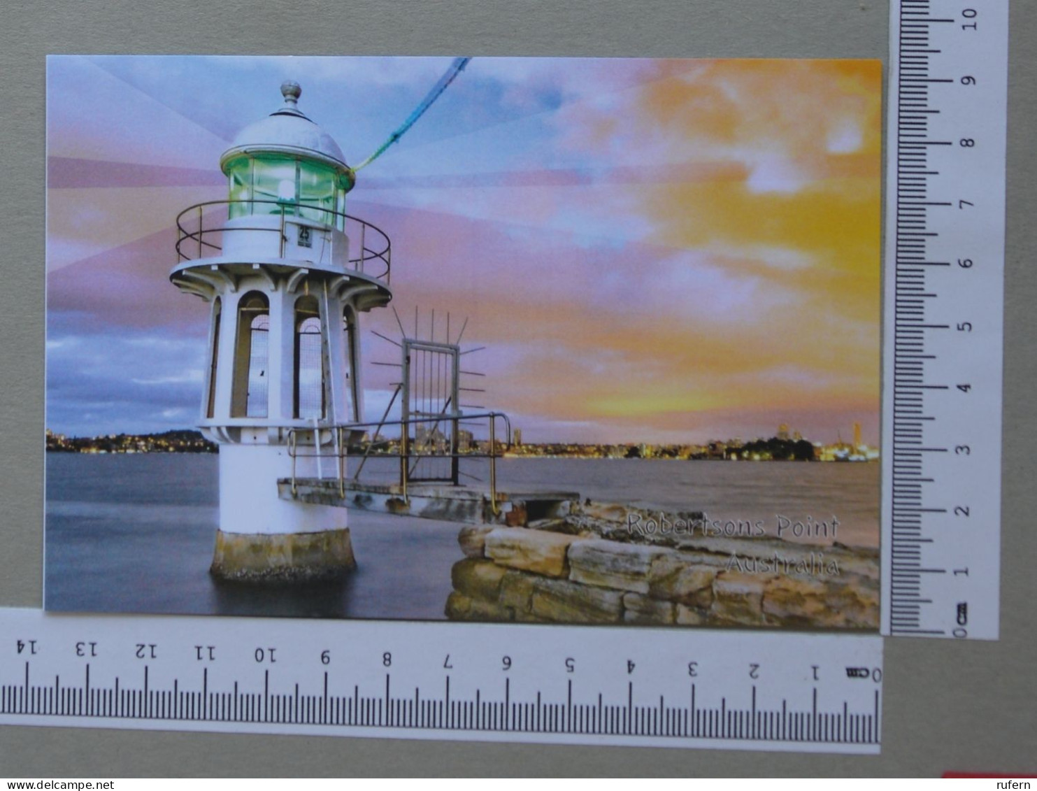 POSTCARD  - FARÓL - AUSTRALIA - 2 SCANS  - (Nº59059) - Lighthouses