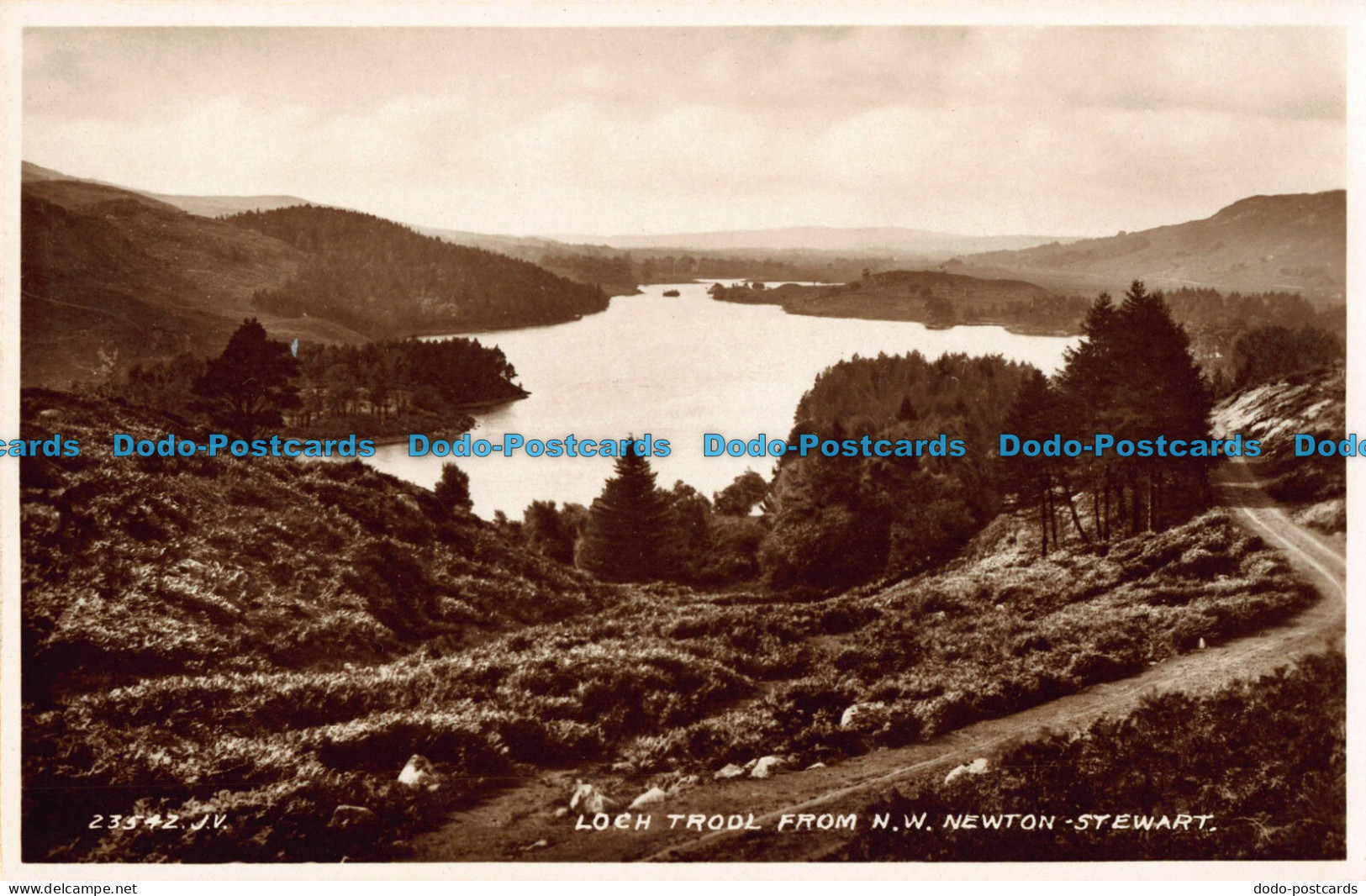R043789 Loch Trool From N. W. Newton. Stewart. Valentine. RP - World