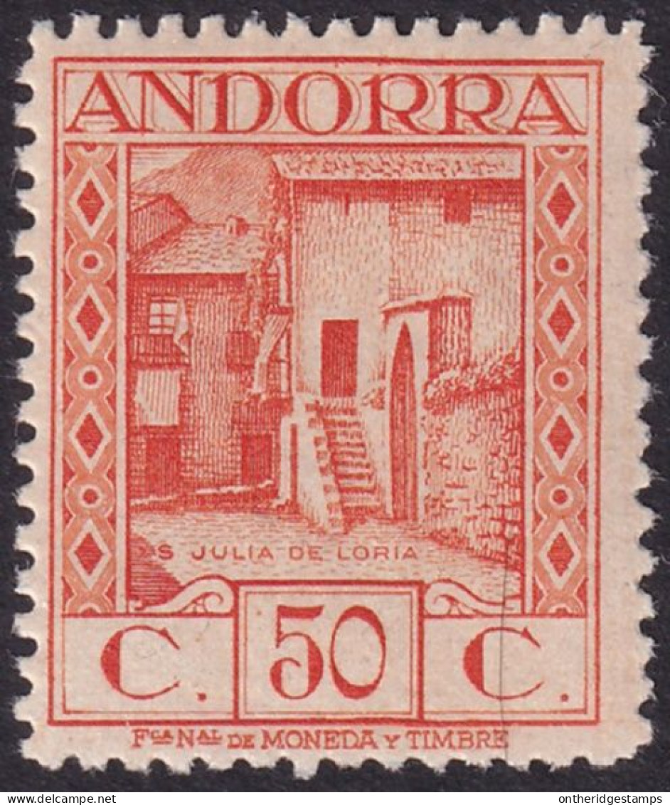 Andorra Spanish 1929 Sc 21 Ed 23 MLH* Perf 14 - Unused Stamps