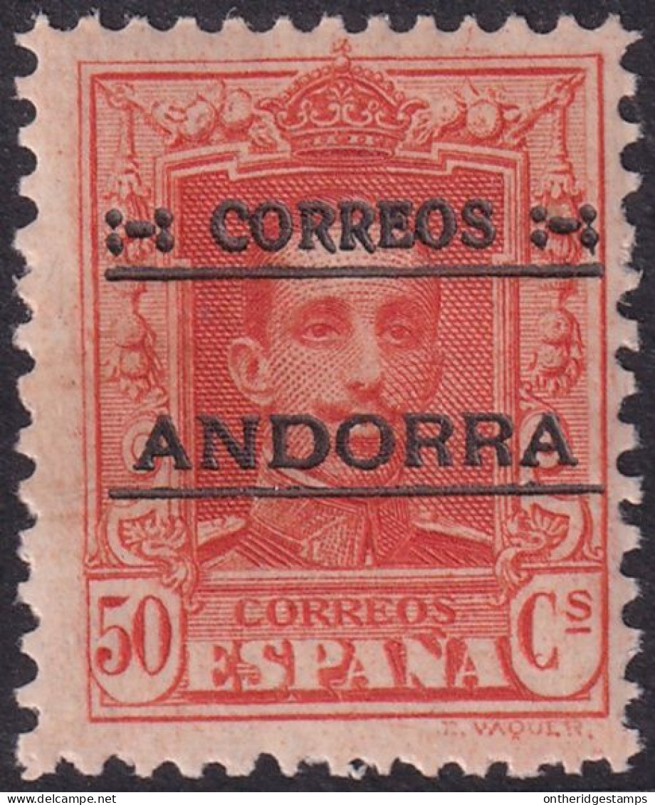 Andorra Spanish 1928 Sc 9 Ed 9 MH* - Nuevos