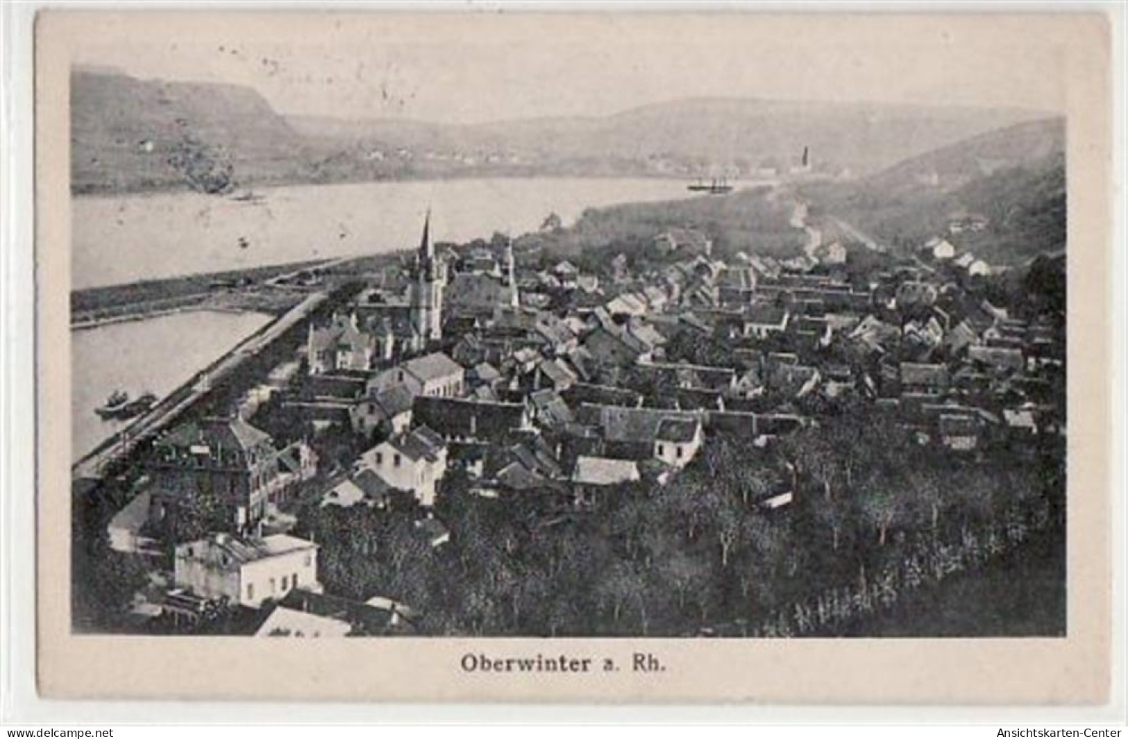 39056407 - Oberwinter Mit Gesamtansicht Gelaufen Von 1918. Leichte Stempelspuren, Sonst Gut Erhalten - Bad Neuenahr-Ahrweiler