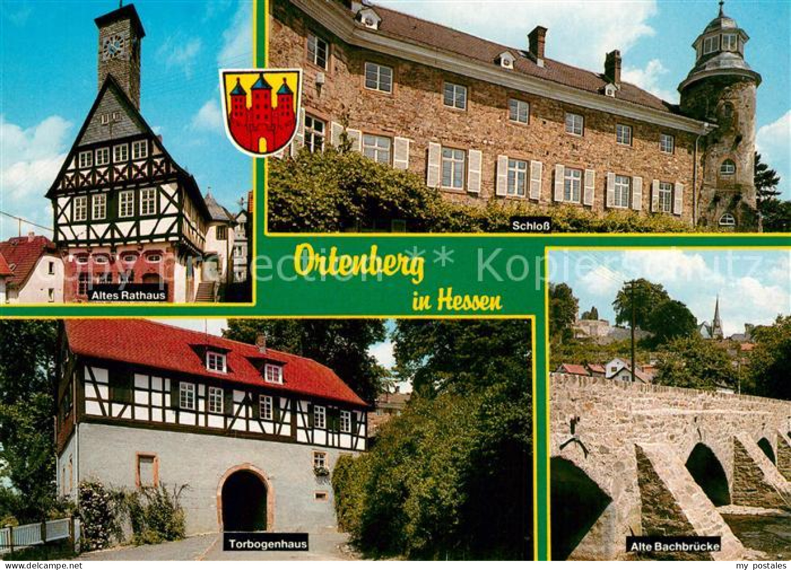73216153 Ortenberg Hessen Altes Rathaus Schloss Torbogenhaus Alte Bachbruecke Or - Sonstige & Ohne Zuordnung
