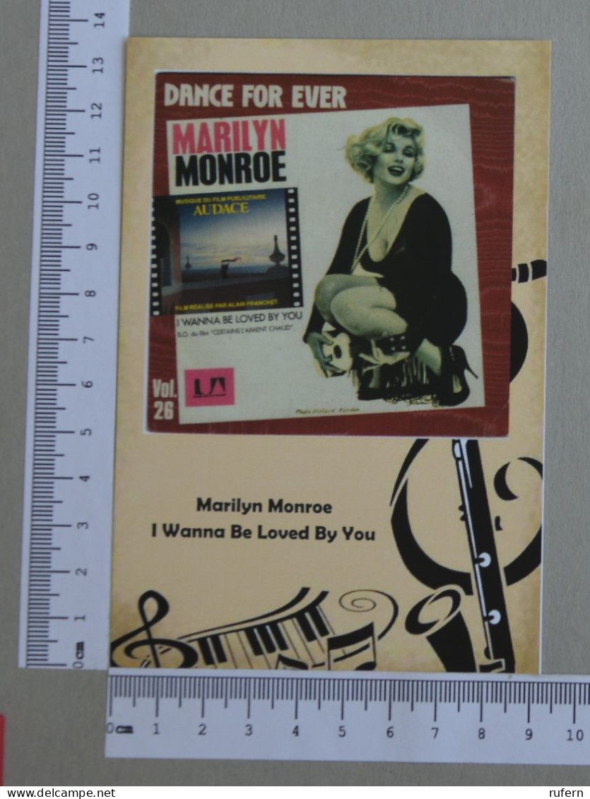 POSTCARD  - MARILYN MONROE - LPS COLLECTION - 2 SCANS  - (Nº59068) - Music And Musicians