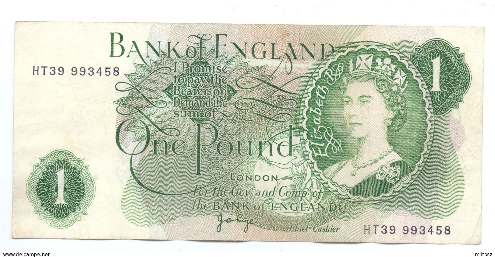 Great Britain 1 Pound  (J. B. Page) - 1 Pond