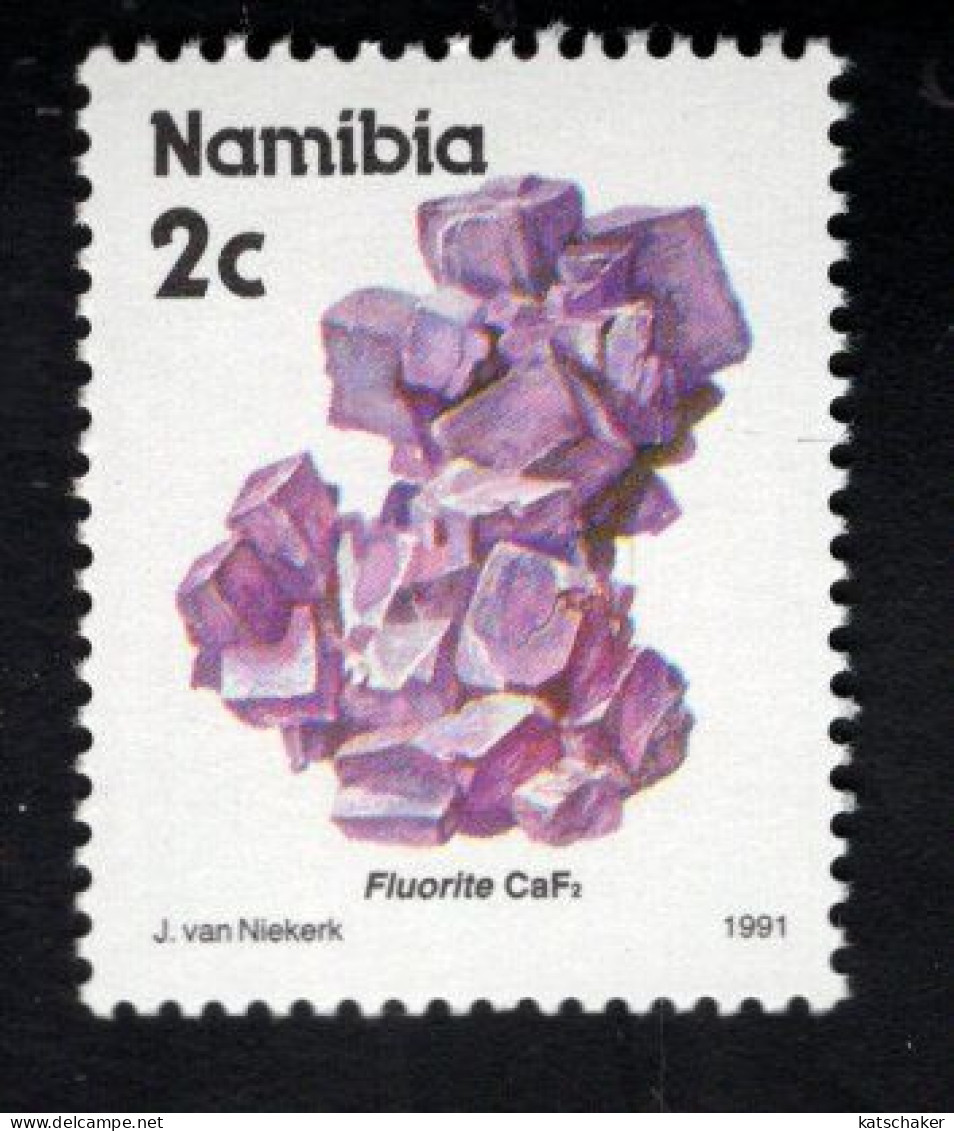 2025393773 1991 SCOTT 675 (XX) POSTFRIS MINT NEVER HINGED - MINERALS & MINES - FLUORITE - Namibie (1990- ...)