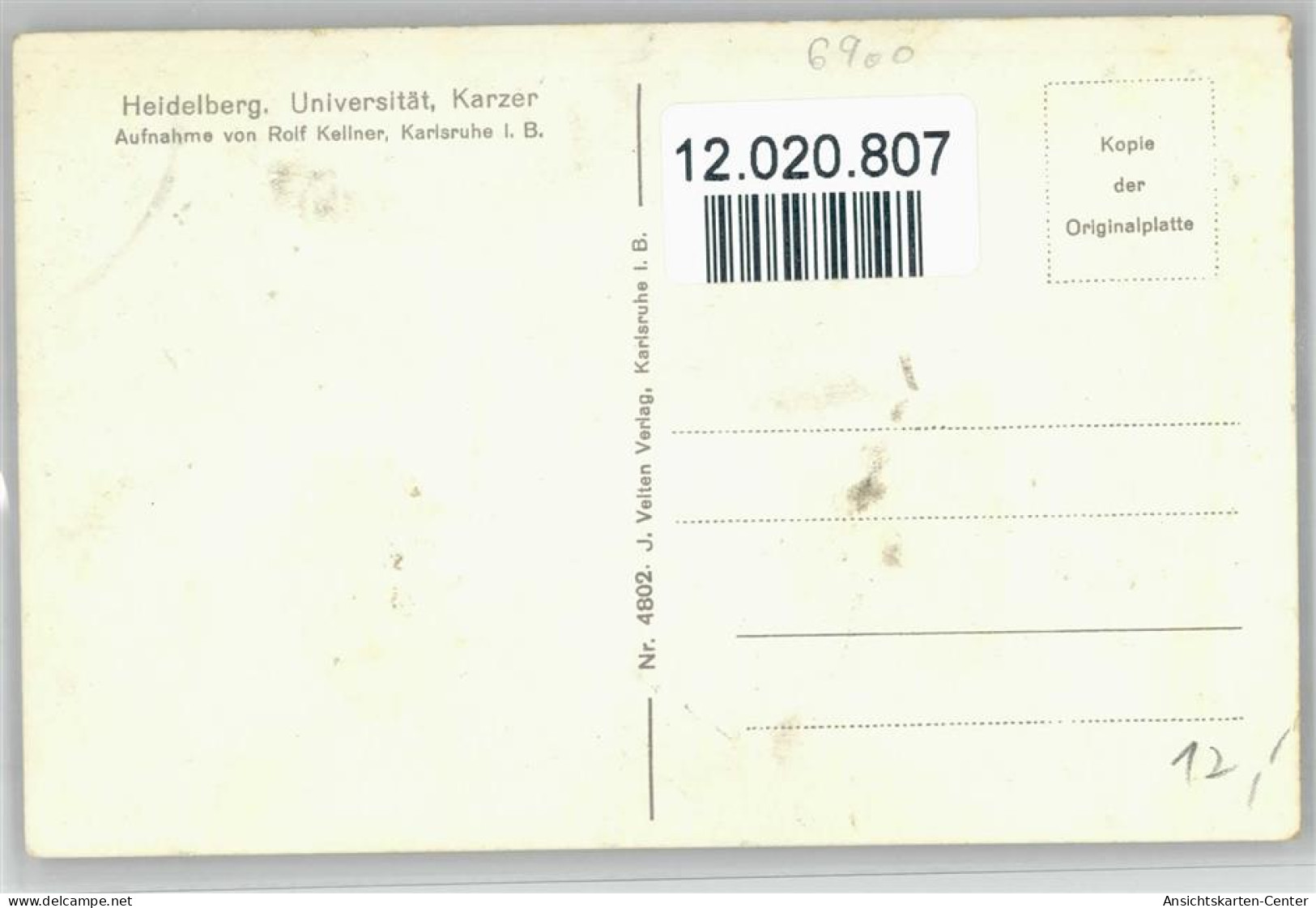 12020807 - Studenten Heidelberg - Der Karzer - Escuelas