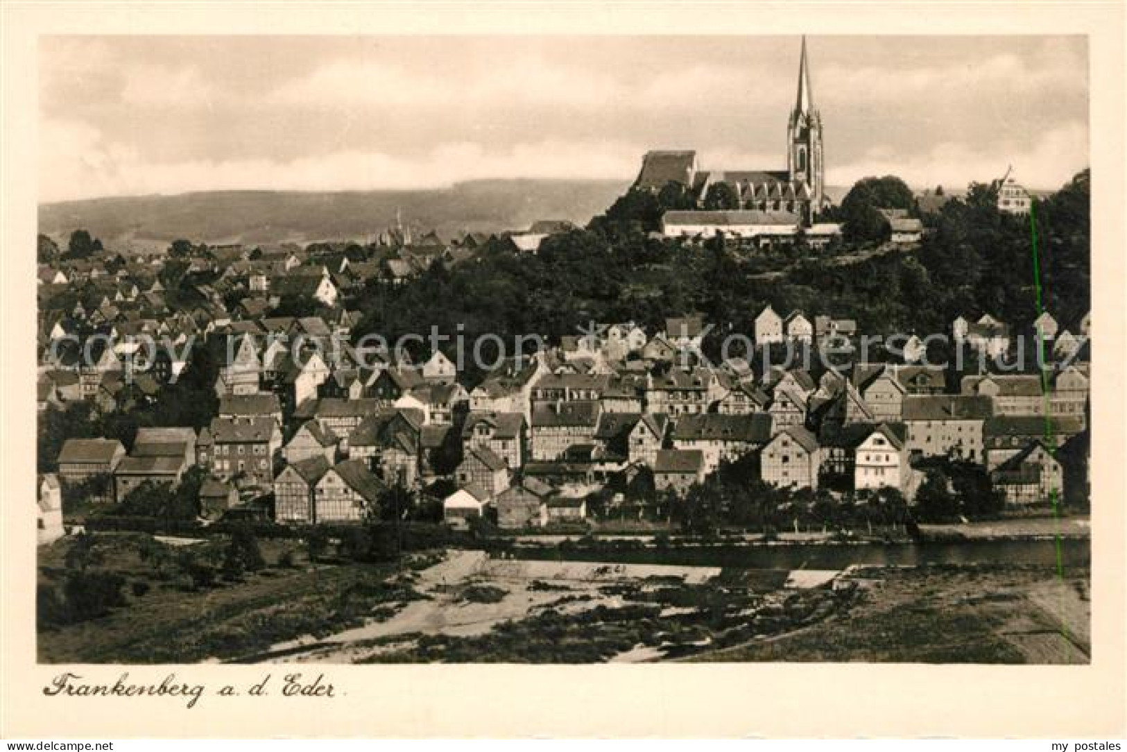 73216058 Frankenberg Eder Stadtbild Mit Kirche Frankenberg Eder - Frankenberg (Eder)