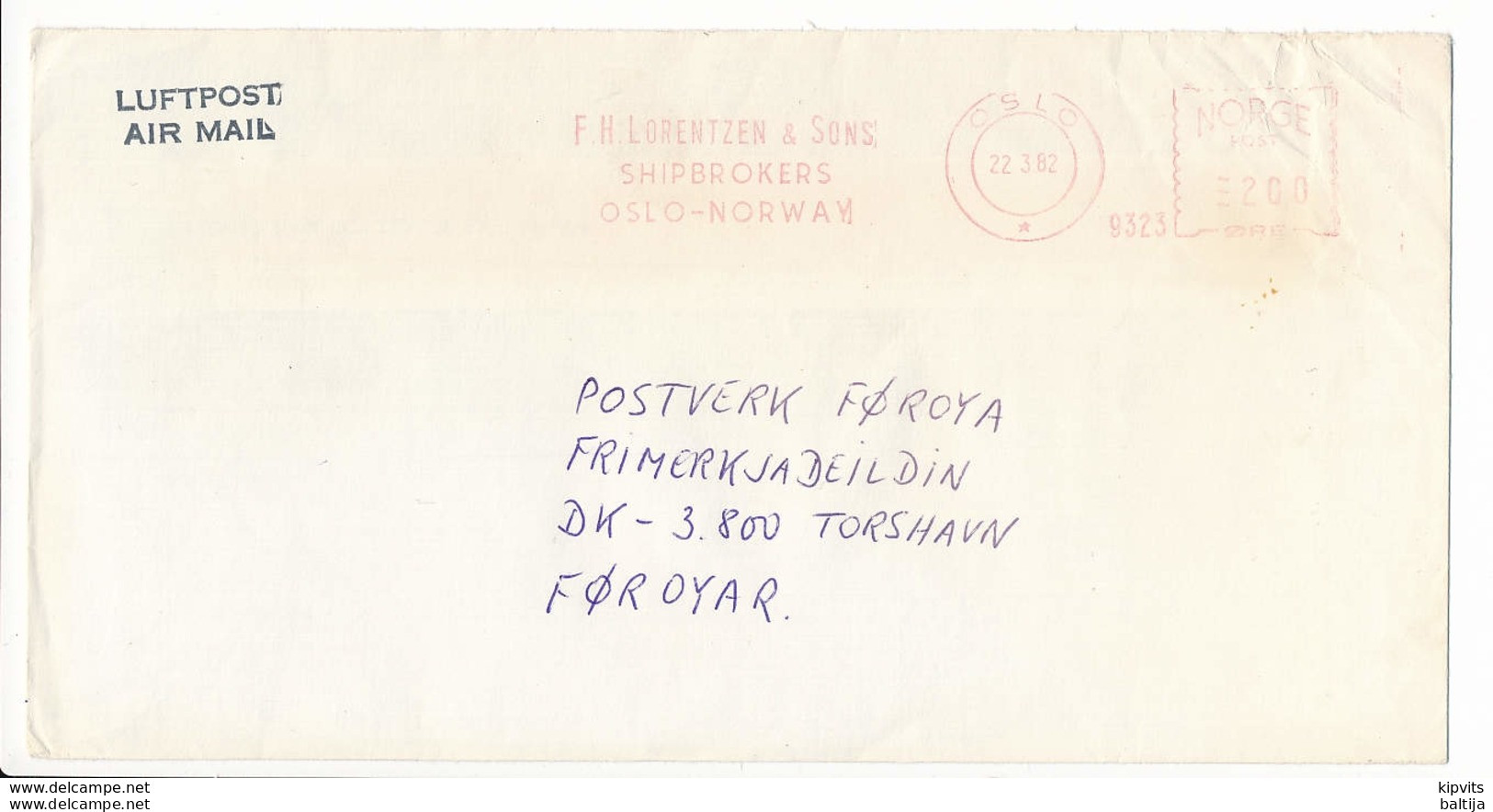 Slogan Meter Cover Abroad - 22 March 1982 Oslo - Storia Postale