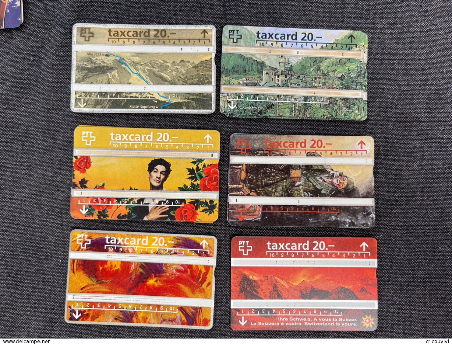 Lot 5 Taxcard 20 - Zwitserland