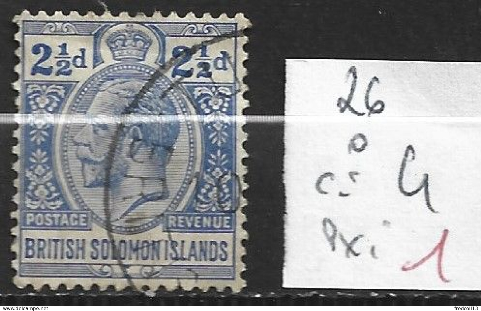 SALOMON 26 Oblitéré Côte 4 € - Isole Salomone (...-1978)