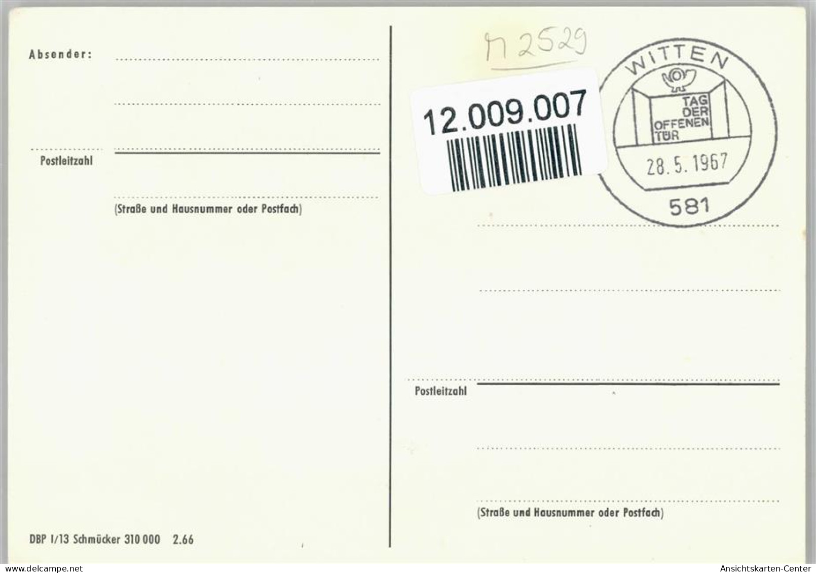 12009007 - Brieftraeger / Postbote DBP I/13 - - Sonstige & Ohne Zuordnung